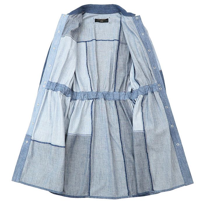 Dolce & Gabbana Dolce & Gabbana Dolce&Gabbana Cotton Patchwork Denim Dress Cotton Dresses DUTY FREE for USA Size ONE SIZE - 8 Thumbnail