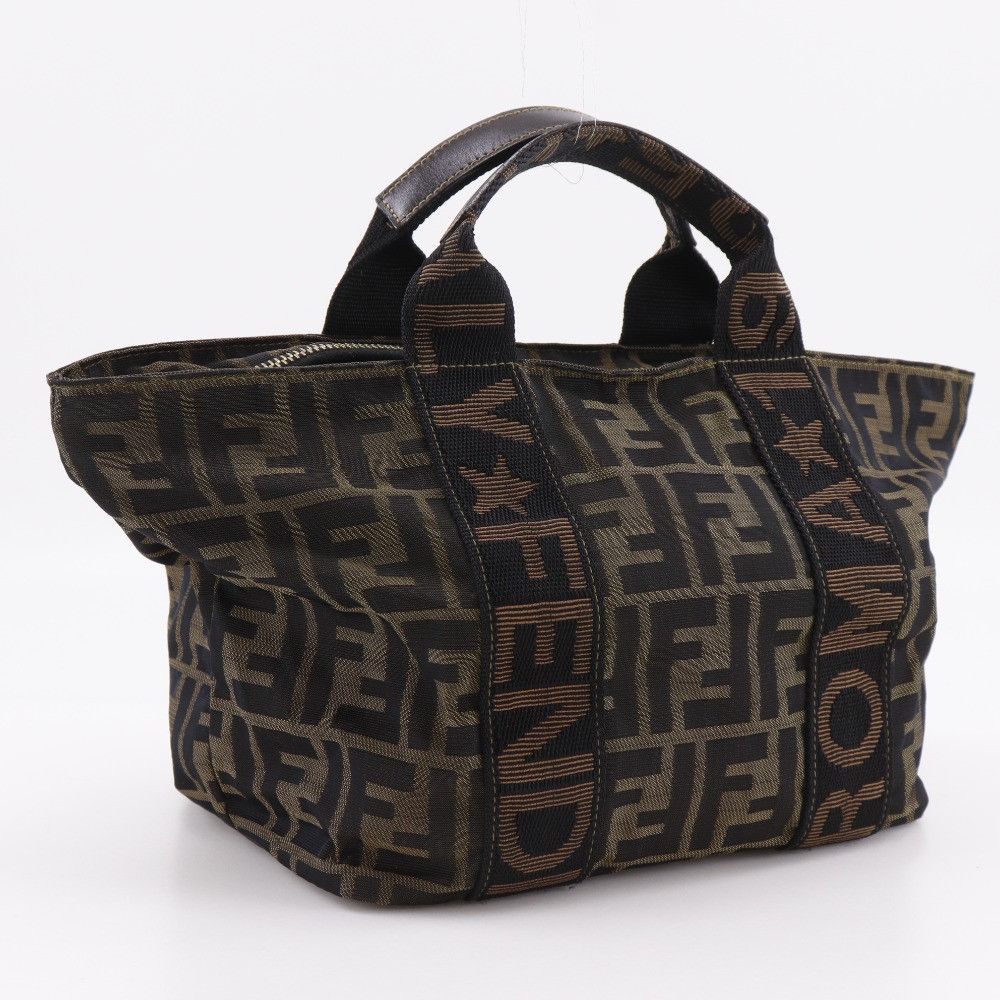 Fendi Fendi Fendi Zucca Nylon Canvas Handbag Canvas Handbag DUTY FREE for USA Size ONE SIZE - 3 Thumbnail