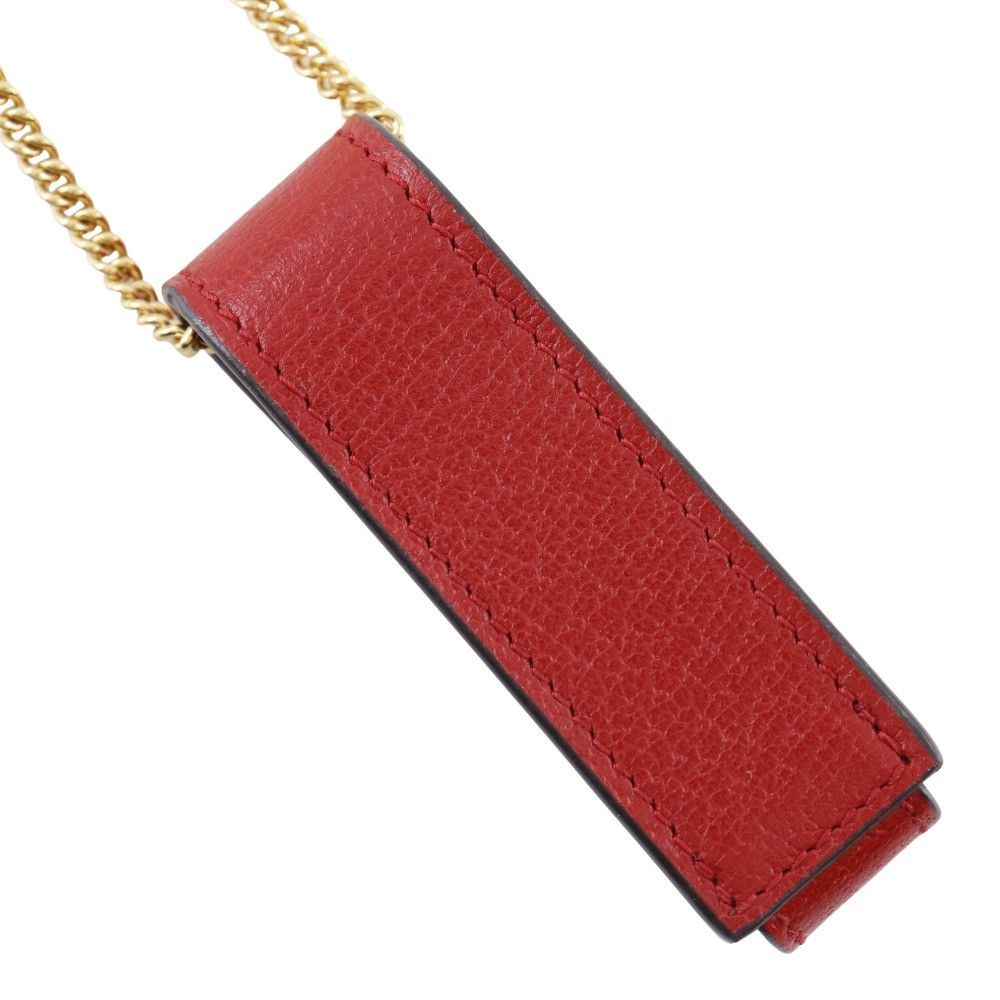 Gucci Gucci Gucci Lipstick Case Calf Pendant Accessory Leather Other 615998 DUTY FREE for USA Size ONE SIZE - 2 Thumbnail