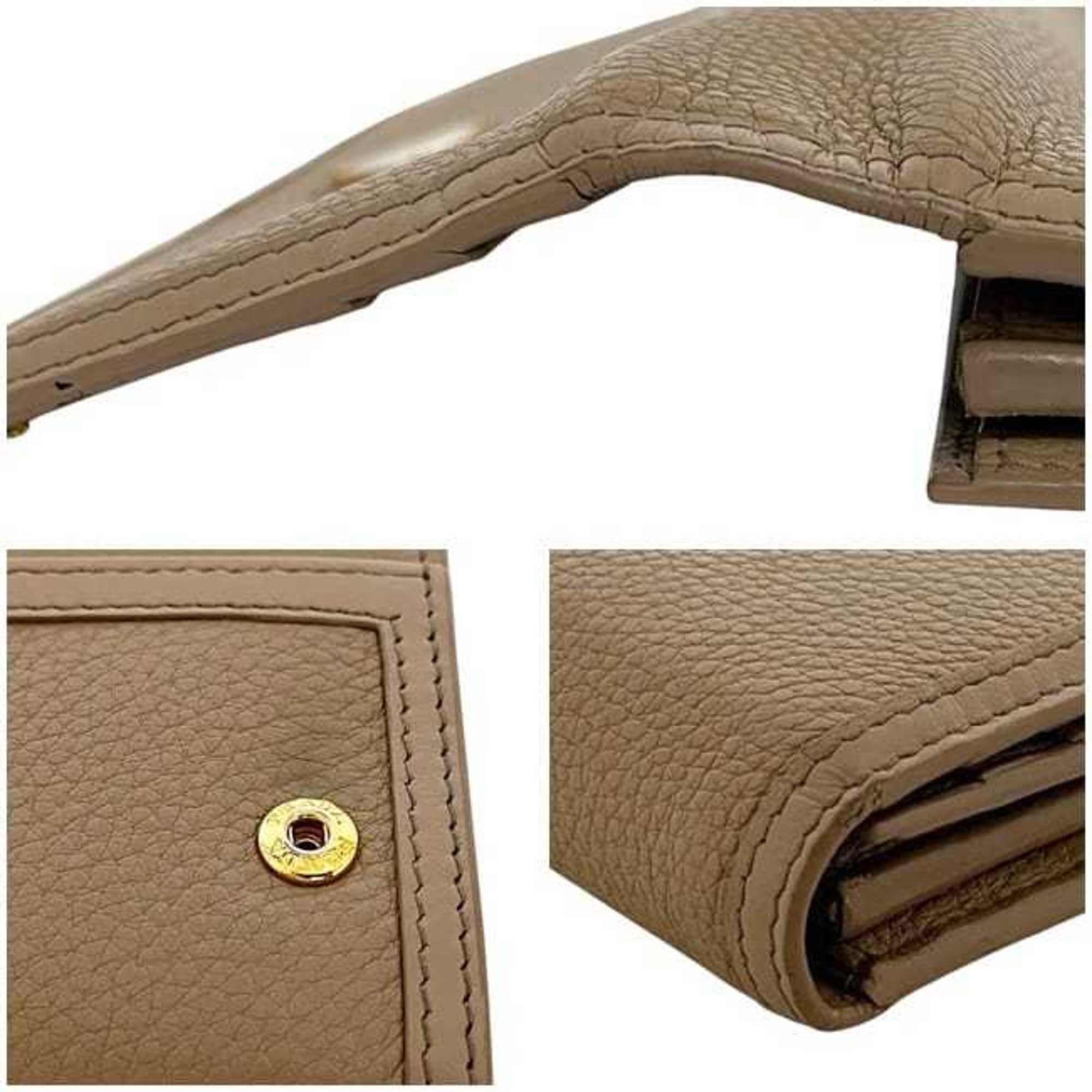 Prada Prada bifold long wallet ec-24229 beige 1MH132 leather 181 PRADA triangle men's women's Size ONE SIZE - 8 Thumbnail