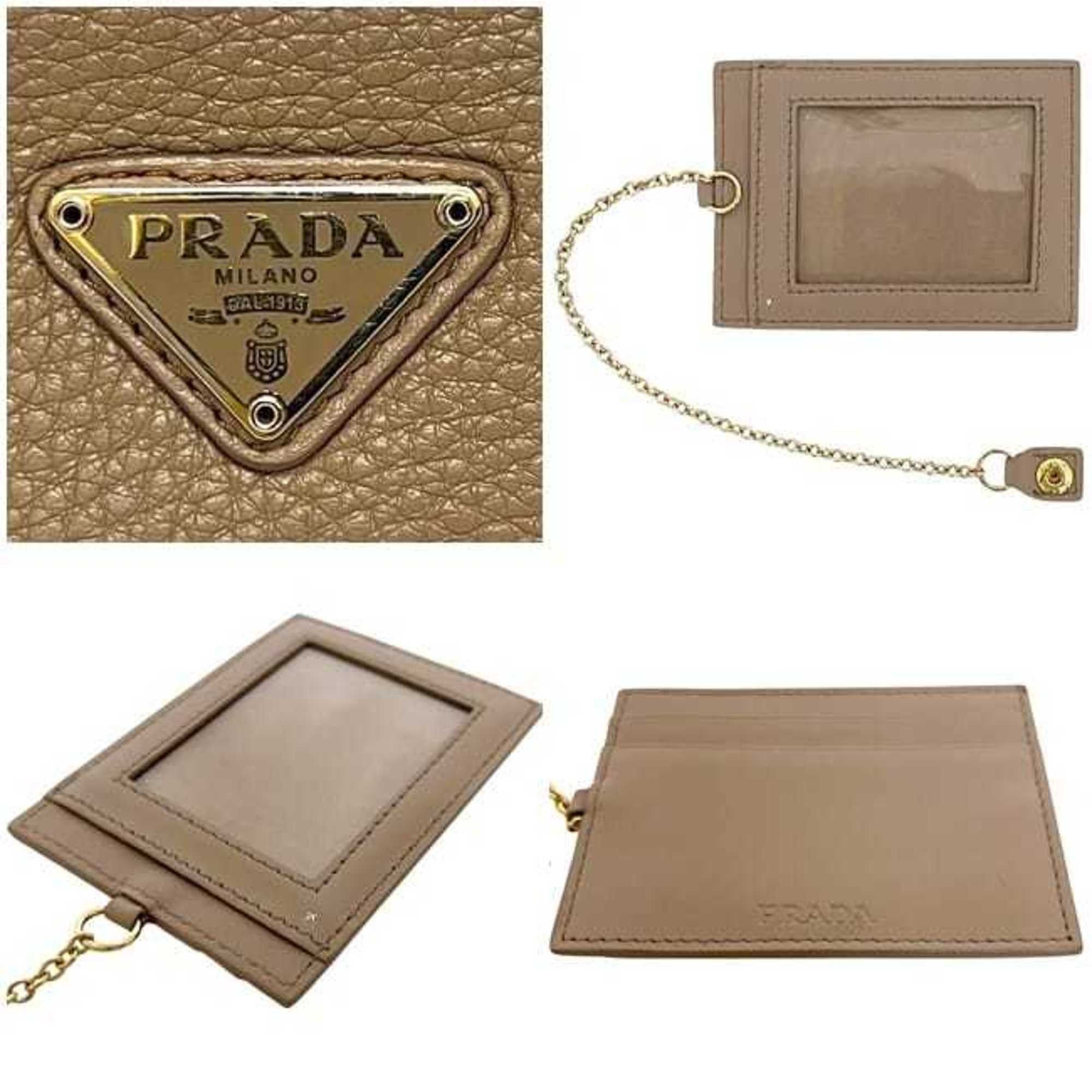Prada Prada bifold long wallet ec-24229 beige 1MH132 leather 181 PRADA triangle men's women's Size ONE SIZE - 11 Thumbnail