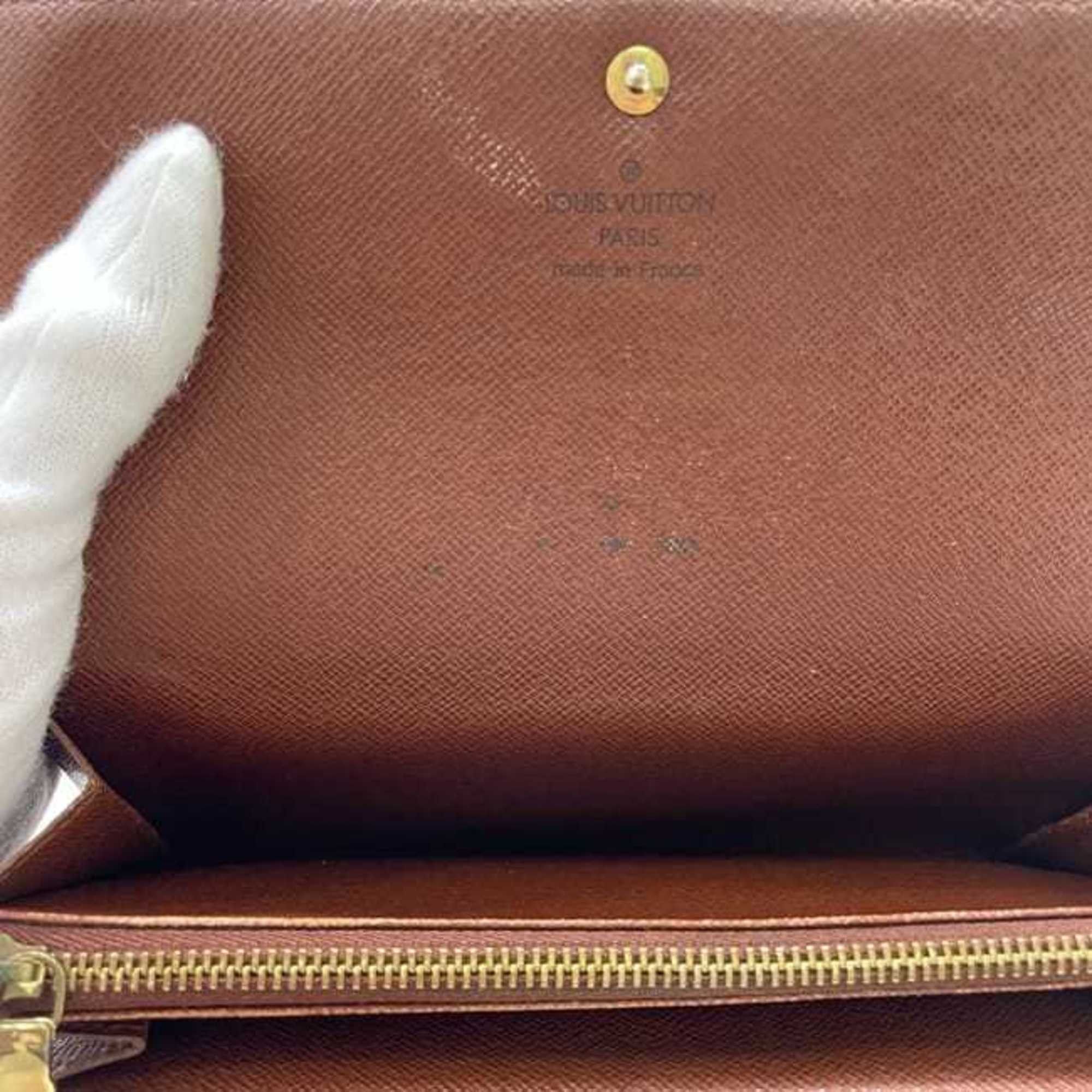 Louis Vuitton Louis Vuitton Bifold Long Wallet Porte Monnaie Credit ec-24222 Brown Monogram Canvas M61725 TH1002 LOUIS VUITTON LV Women's and Men's Size ONE SIZE - 11 Thumbnail