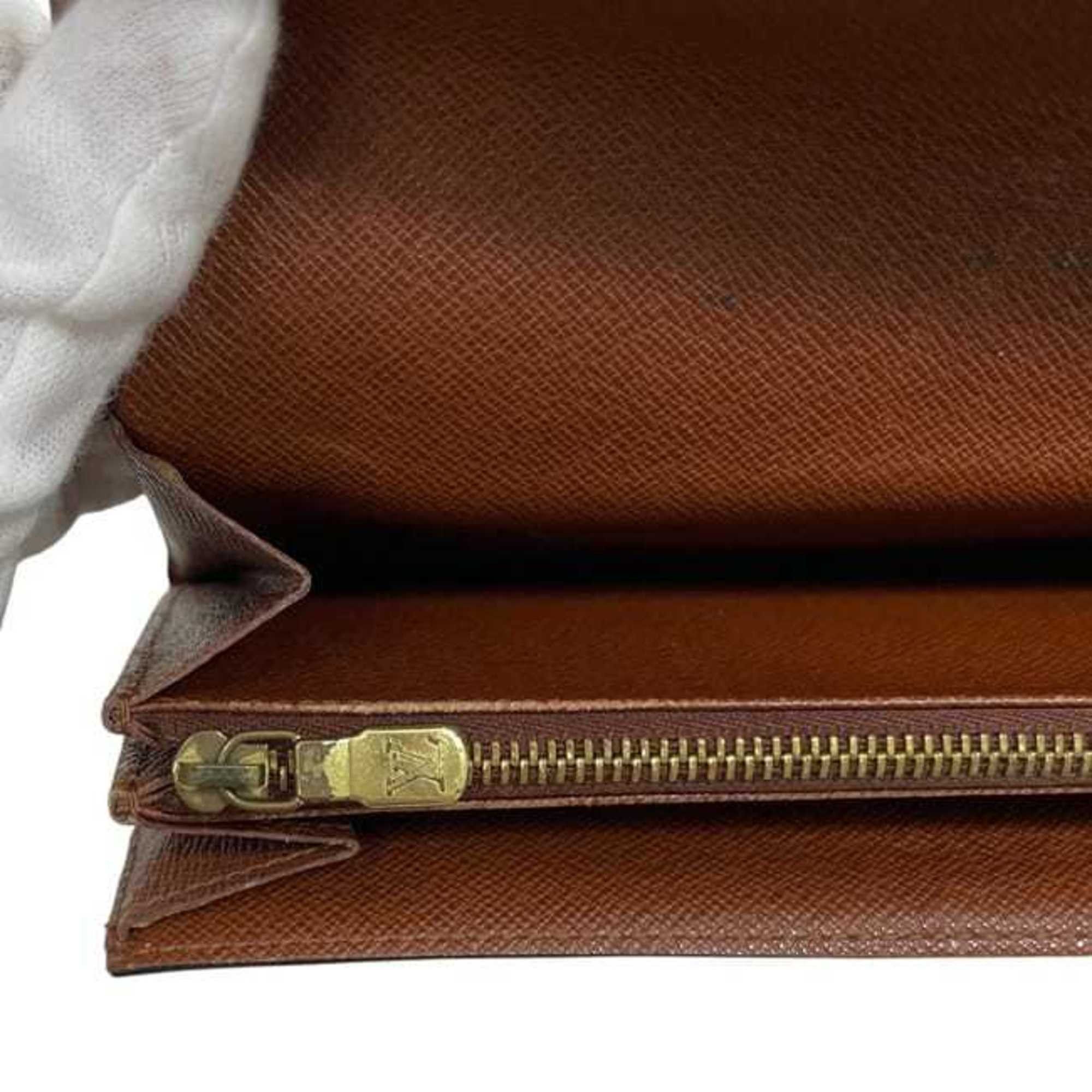 Louis Vuitton Louis Vuitton Bifold Long Wallet Porte Monnaie Credit ec-24222 Brown Monogram Canvas M61725 TH1002 LOUIS VUITTON LV Women's and Men's Size ONE SIZE - 10 Thumbnail