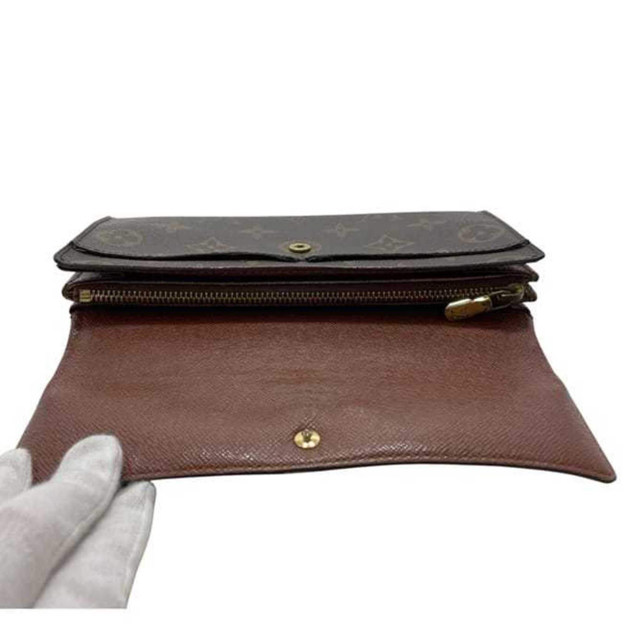 Louis Vuitton Louis Vuitton Bifold Long Wallet Porte Monnaie Credit ec-24222 Brown Monogram Canvas M61725 TH1002 LOUIS VUITTON LV Women's and Men's Size ONE SIZE - 5 Thumbnail