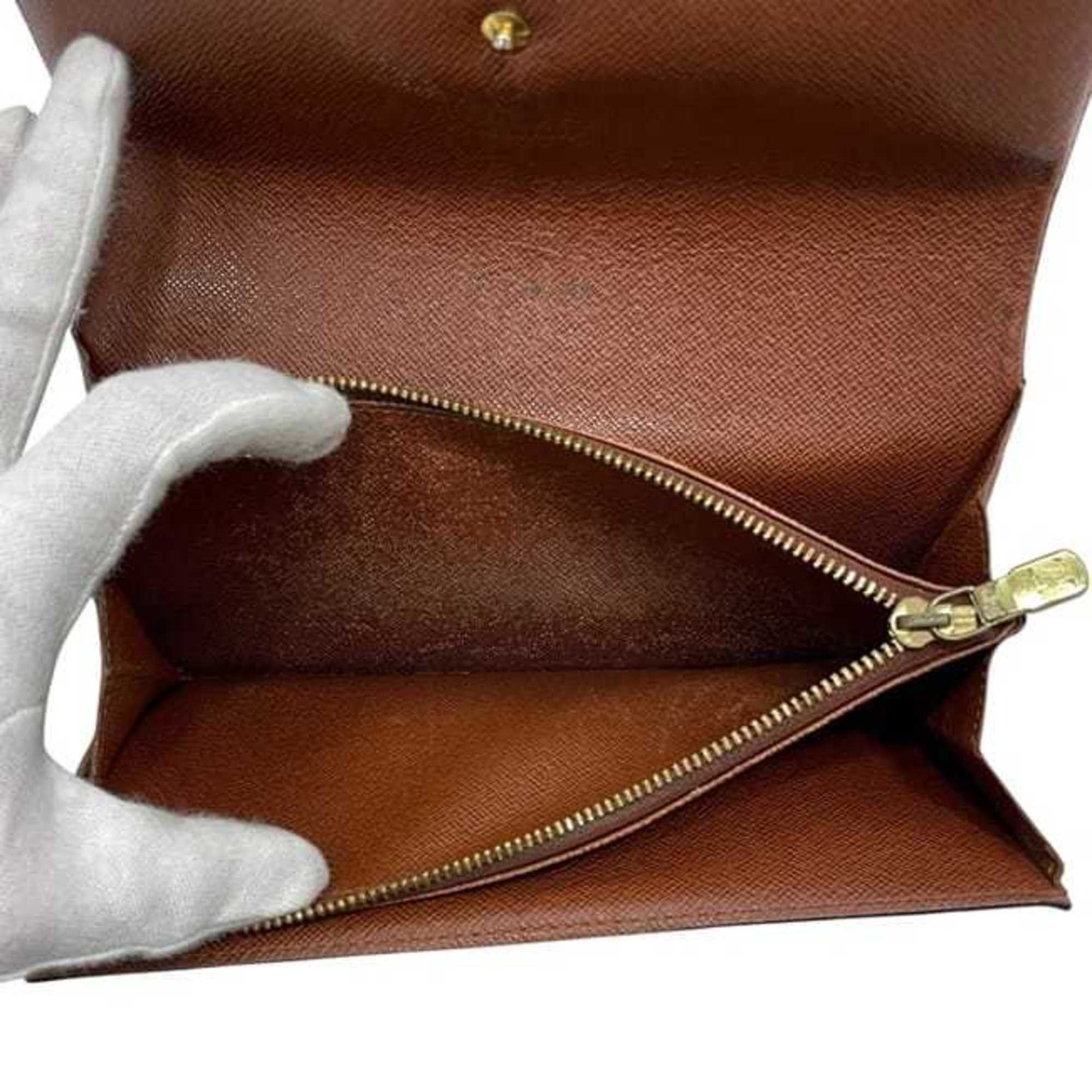Louis Vuitton Louis Vuitton Bifold Long Wallet Porte Monnaie Credit ec-24222 Brown Monogram Canvas M61725 TH1002 LOUIS VUITTON LV Women's and Men's Size ONE SIZE - 7 Thumbnail