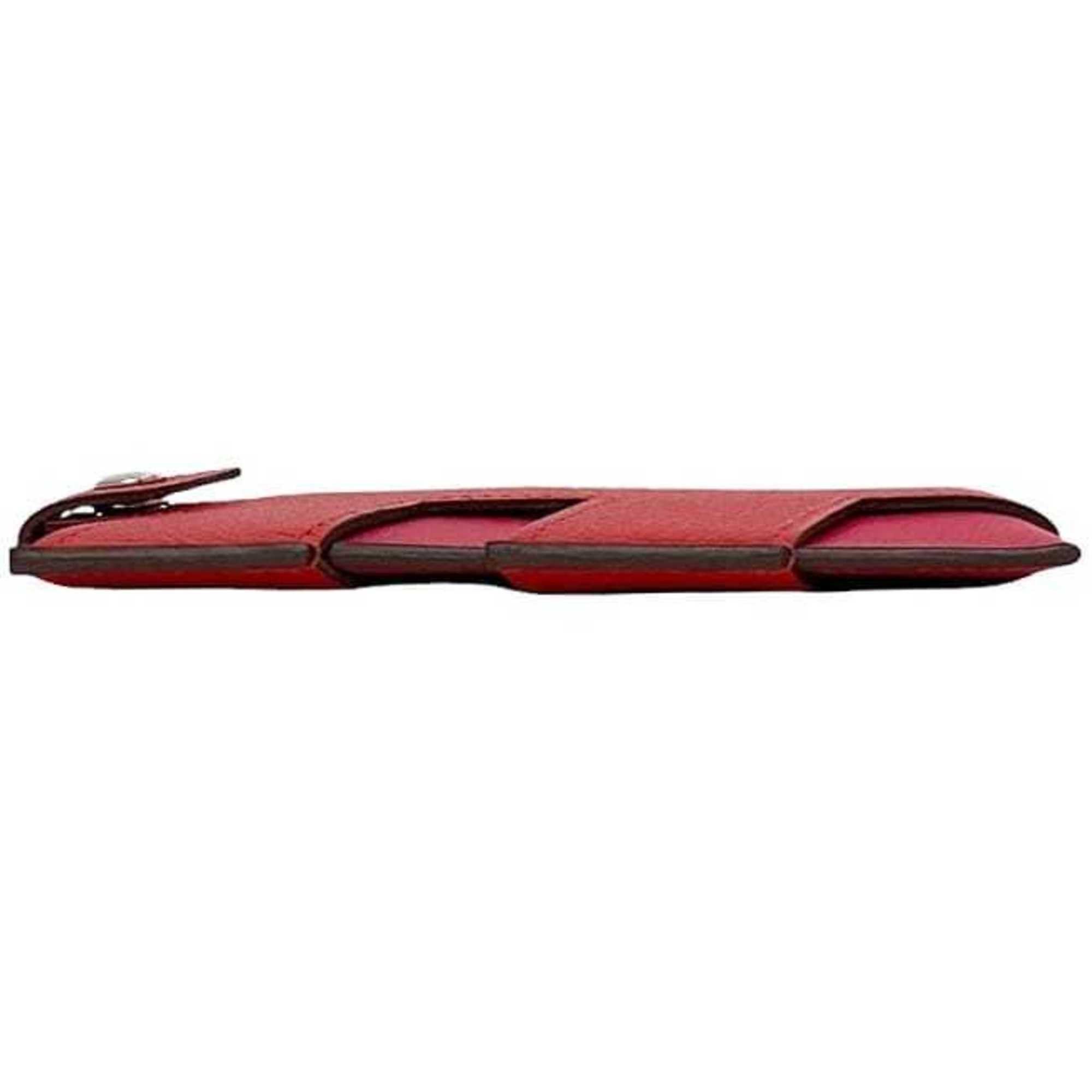 Hermes Hermes Hermès Card Case f-24307 Red Pink Rouge Cou Rose Extreme Leather Epson Y Stamp 2020 H Tag Men's Women's Size ONE SIZE - 4 Thumbnail
