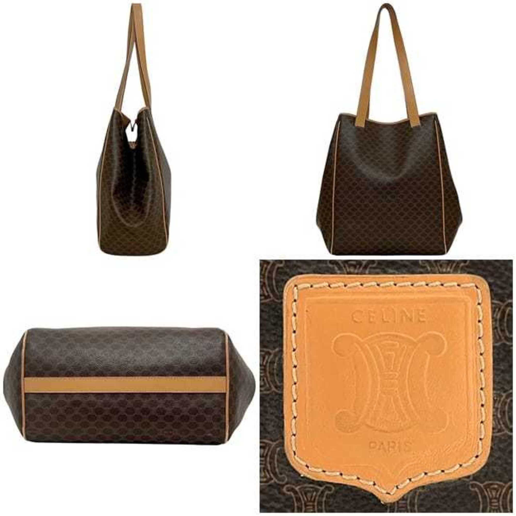 Celine Celine Tote Bag ec-24196 Brown Beige Macadam PVC Leather M14 CELINE Coated for Men and Women Size ONE SIZE - 3 Thumbnail