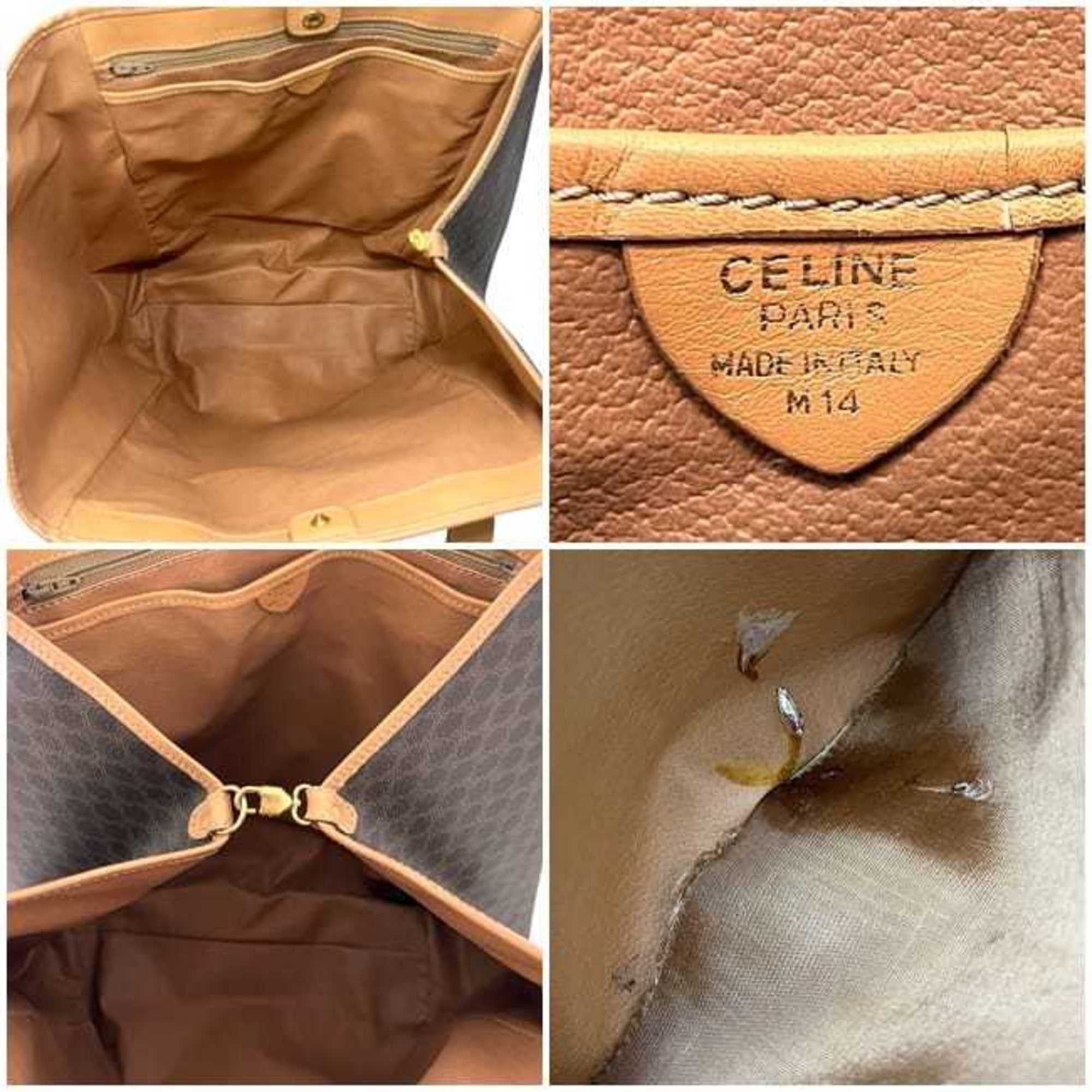 Celine Celine Tote Bag ec-24196 Brown Beige Macadam PVC Leather M14 CELINE Coated for Men and Women Size ONE SIZE - 4 Thumbnail
