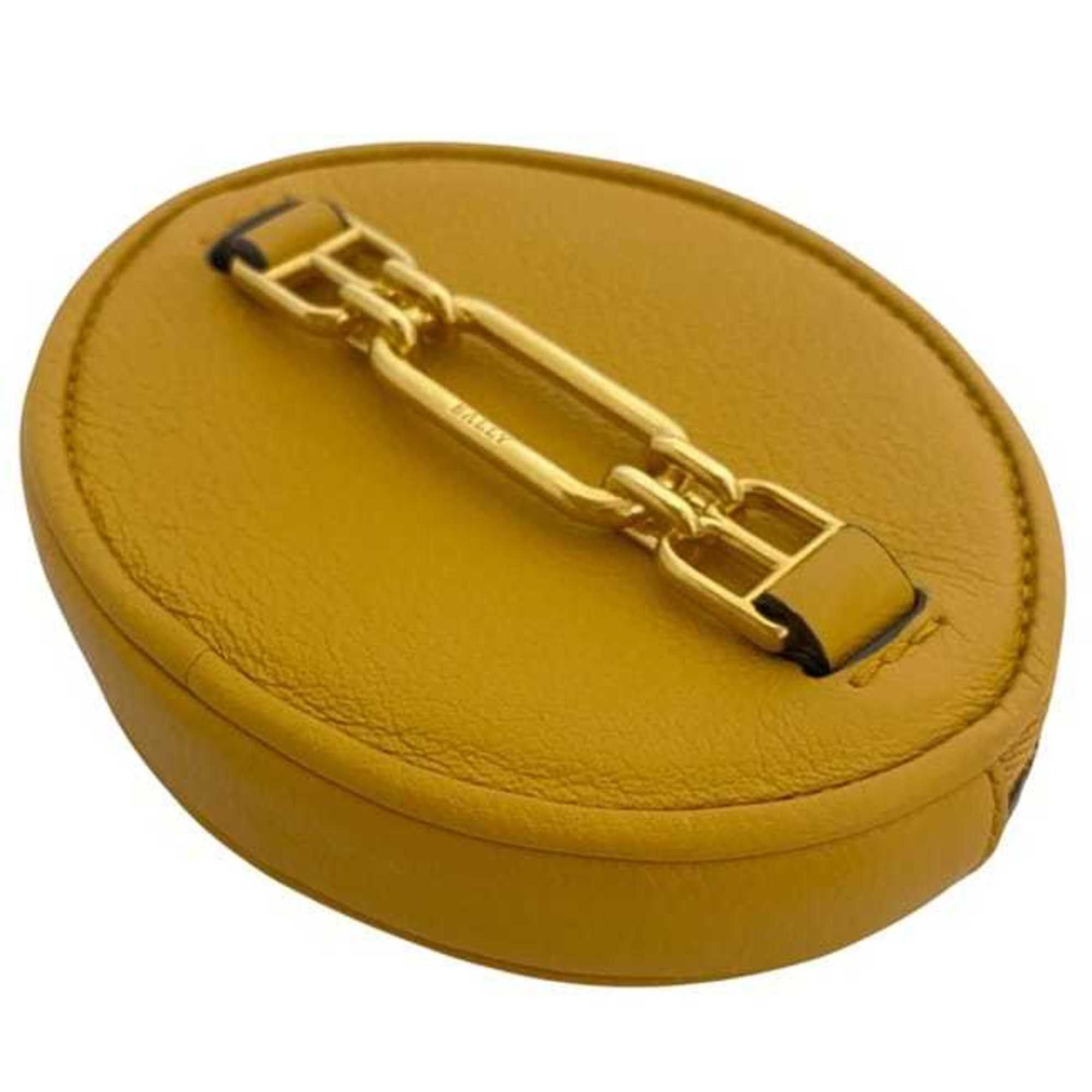 Bally Bally coin case ec-24115 yellow VALIAN GRTC pouch leather BALLY purse metal fittings ladies compact Size ONE SIZE - 4 Thumbnail