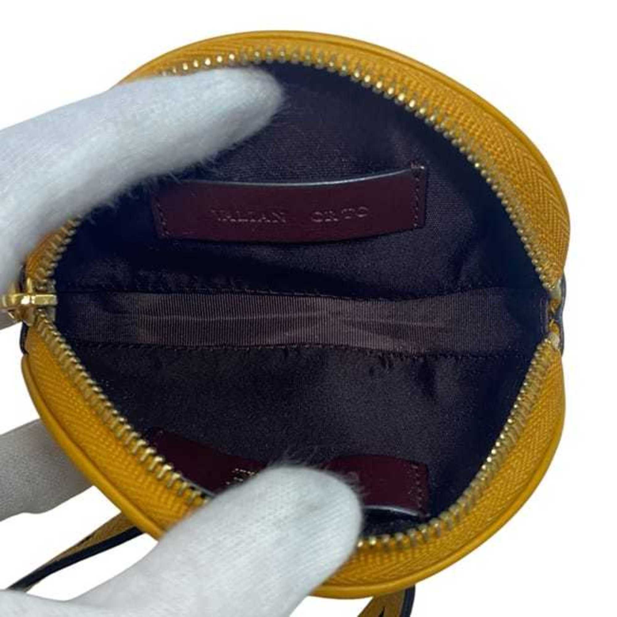Bally Bally coin case ec-24115 yellow VALIAN GRTC pouch leather BALLY purse metal fittings ladies compact Size ONE SIZE - 9 Thumbnail