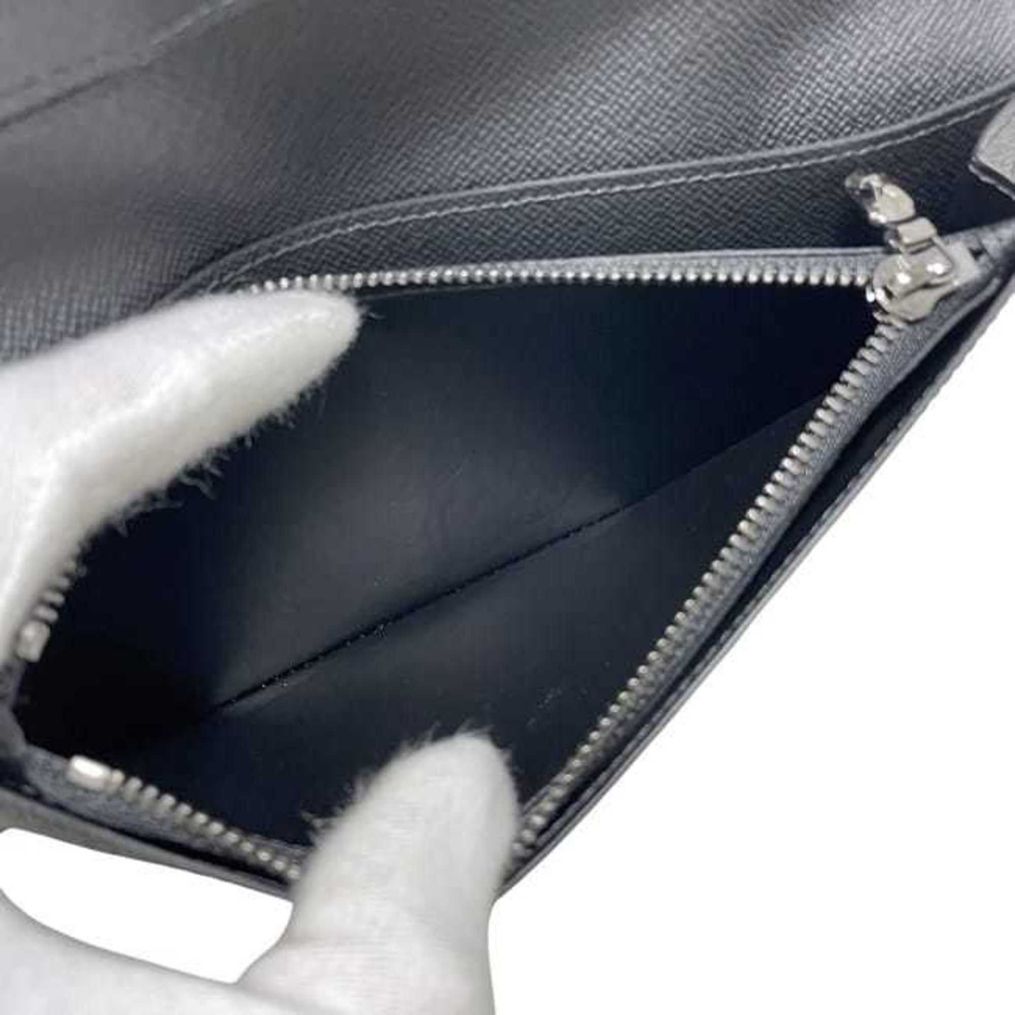 Louis Vuitton Louis Vuitton Bifold Long Wallet Portefeuille Brazza f-24237 Black Monogram Eclipse M61697 Canvas RFID LOUIS VUITTON Folding Compact Vertical Fit Men's and Women's Size ONE SIZE - 7 Thumbnail