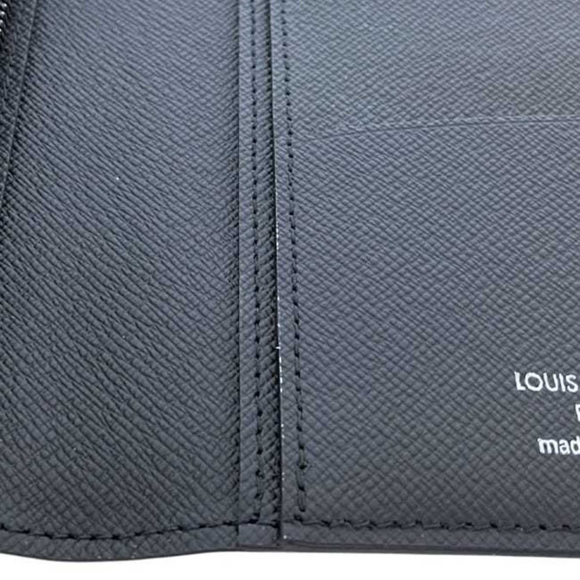 Louis Vuitton Louis Vuitton Bifold Long Wallet Portefeuille Brazza f-24237 Black Monogram Eclipse M61697 Canvas RFID LOUIS VUITTON Folding Compact Vertical Fit Men's and Women's Size ONE SIZE - 10 Thumbnail