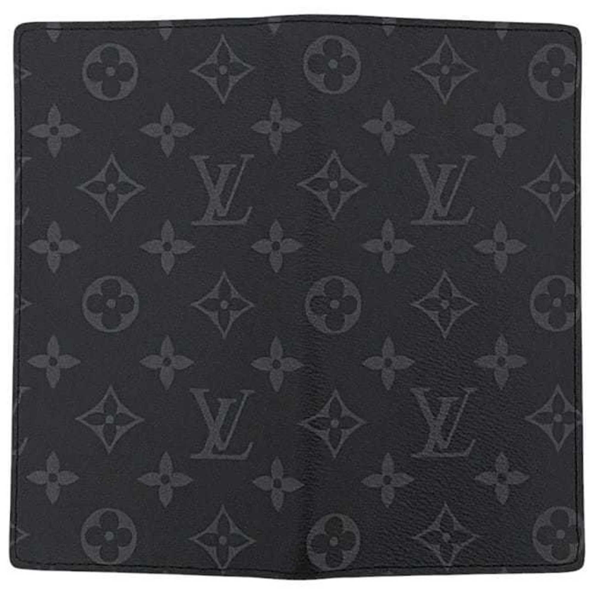 Louis Vuitton Louis Vuitton Bifold Long Wallet Portefeuille Brazza f-24237 Black Monogram Eclipse M61697 Canvas RFID LOUIS VUITTON Folding Compact Vertical Fit Men's and Women's Size ONE SIZE - 5 Thumbnail