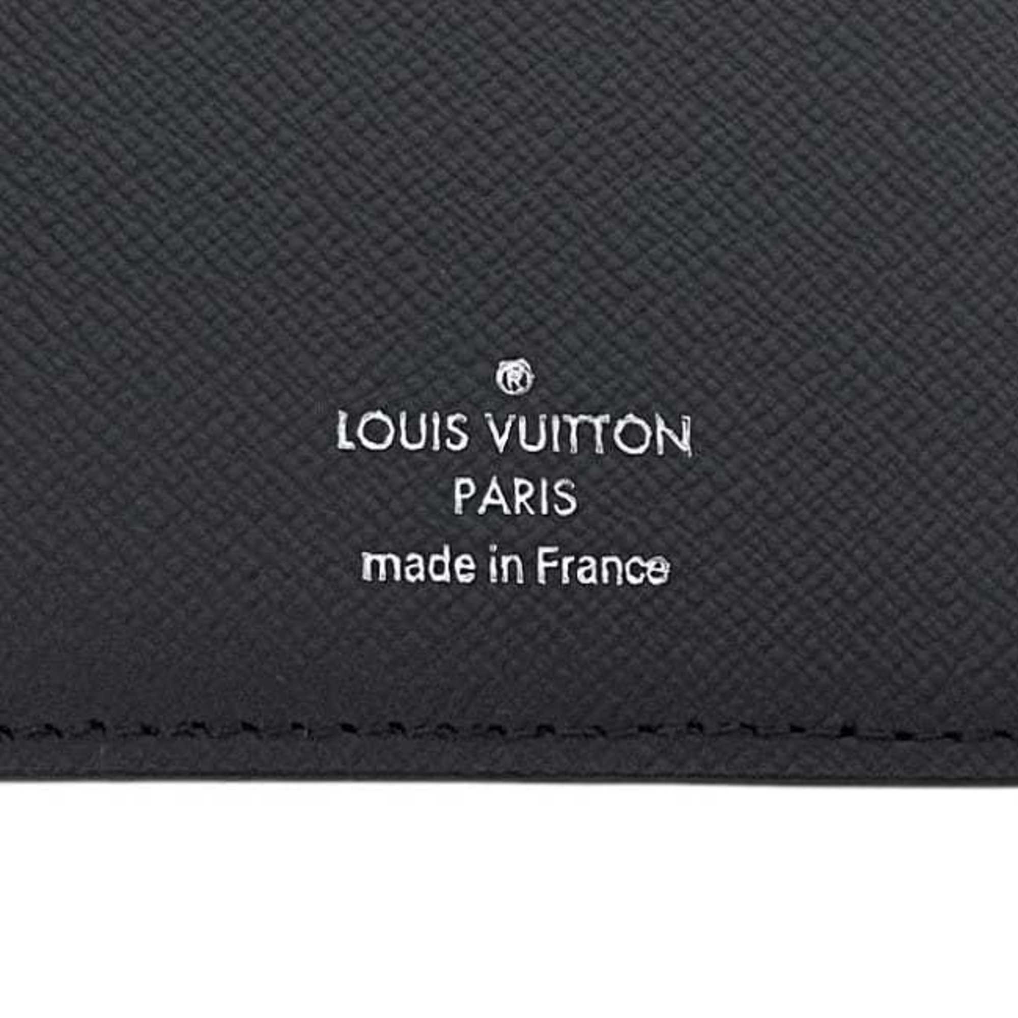 Louis Vuitton Louis Vuitton Bifold Long Wallet Portefeuille Brazza f-24237 Black Monogram Eclipse M61697 Canvas RFID LOUIS VUITTON Folding Compact Vertical Fit Men's and Women's Size ONE SIZE - 9 Thumbnail