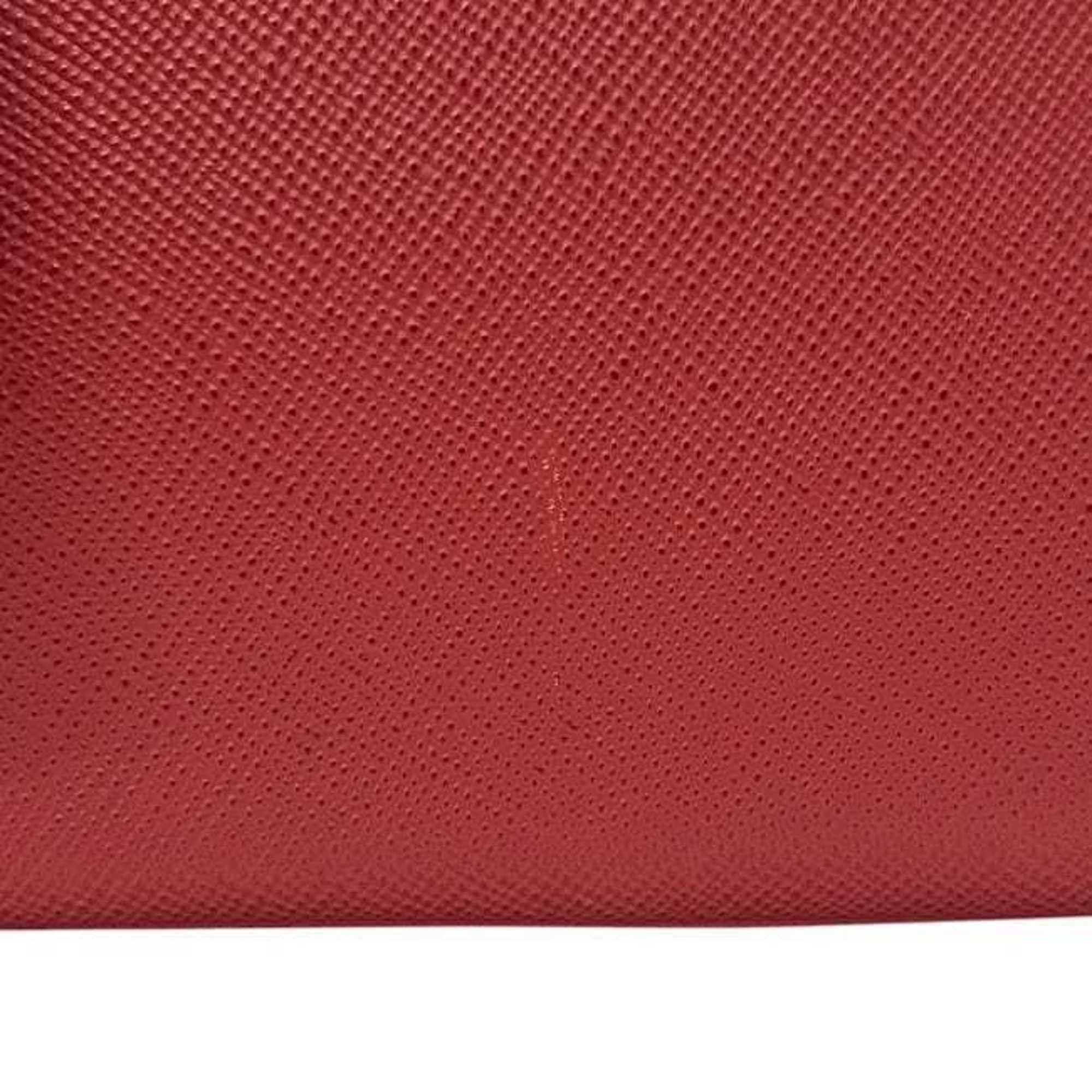 Prada Prada 2-way bag f-24234 Red FUOCO CUIR BN2775 Saffiano leather 186 PRADA Triangle tote for women Size ONE SIZE - 10 Thumbnail