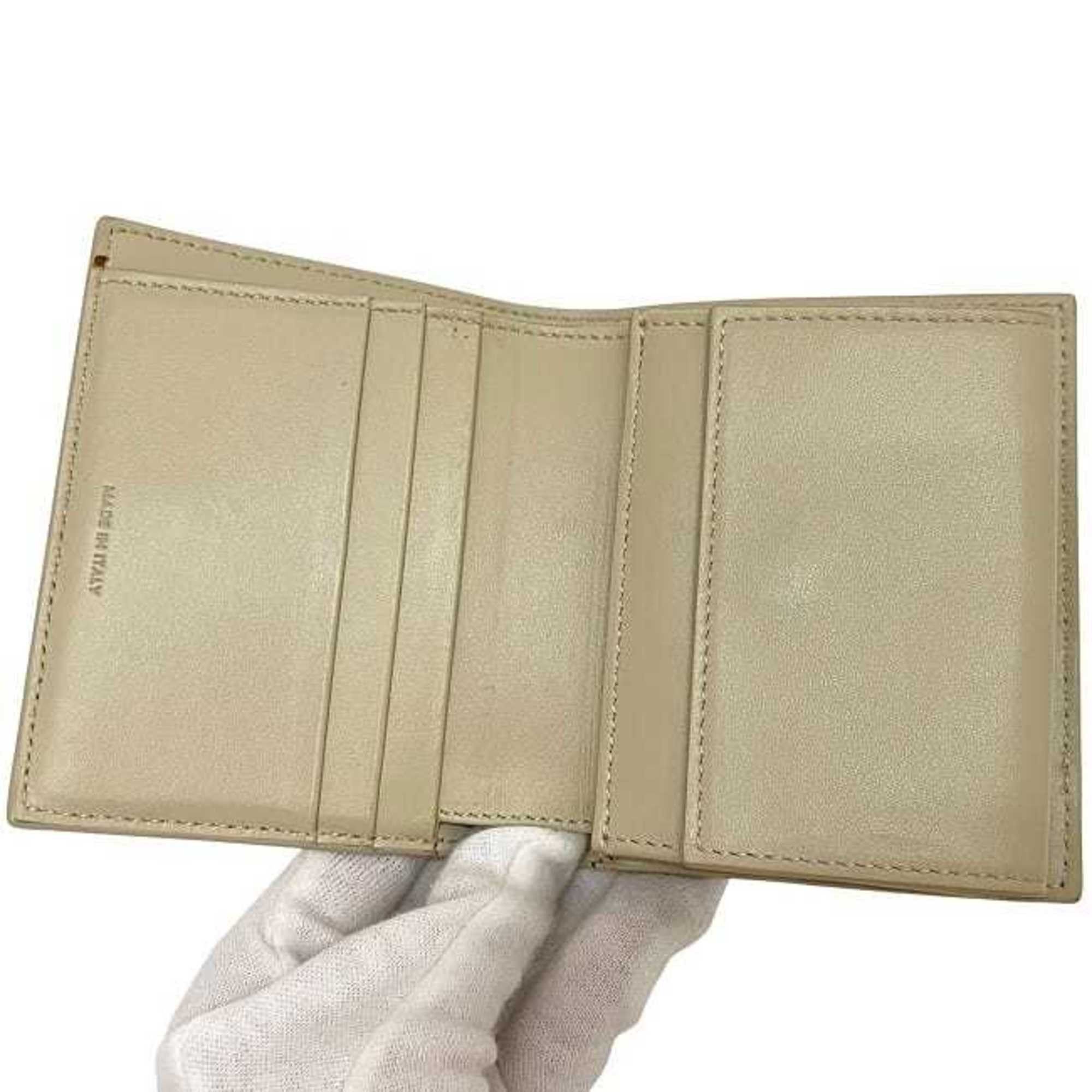 Celine Celine Bifold Small Strap Bag f-24264 Cream Beige 10H263BRU.03LW Leather S-FG-4280 CELINE Flap Grained Women's and Men's Size ONE SIZE - 9 Thumbnail