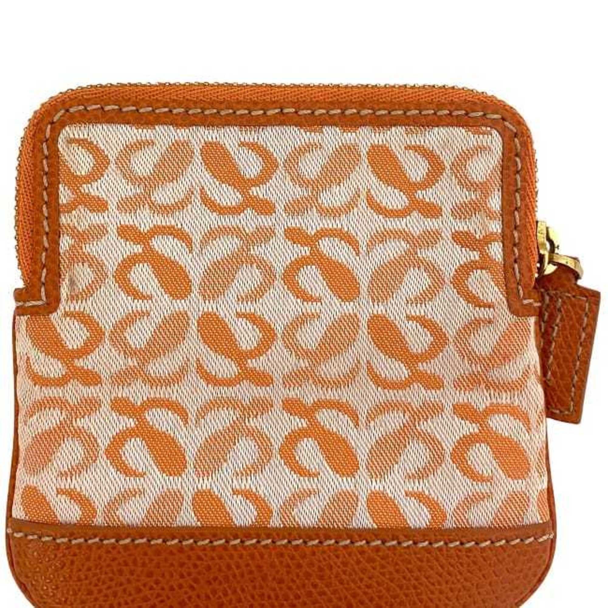 Loewe Loewe Coin Case ec-24127 Orange Anagram Canvas Leather Pouch for Men and Women Size ONE SIZE - 11 Thumbnail