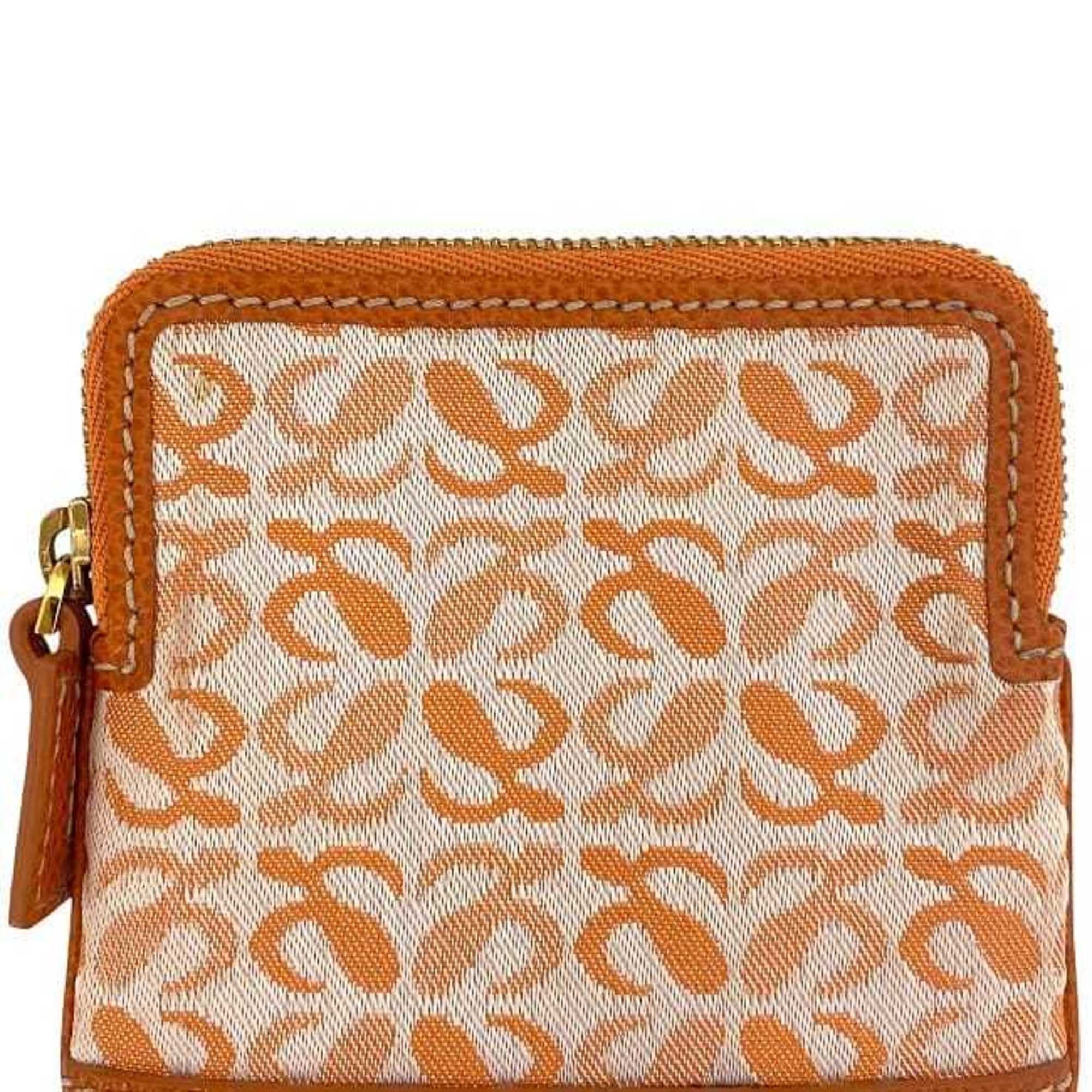 Loewe Loewe Coin Case ec-24127 Orange Anagram Canvas Leather Pouch for Men and Women Size ONE SIZE - 10 Thumbnail
