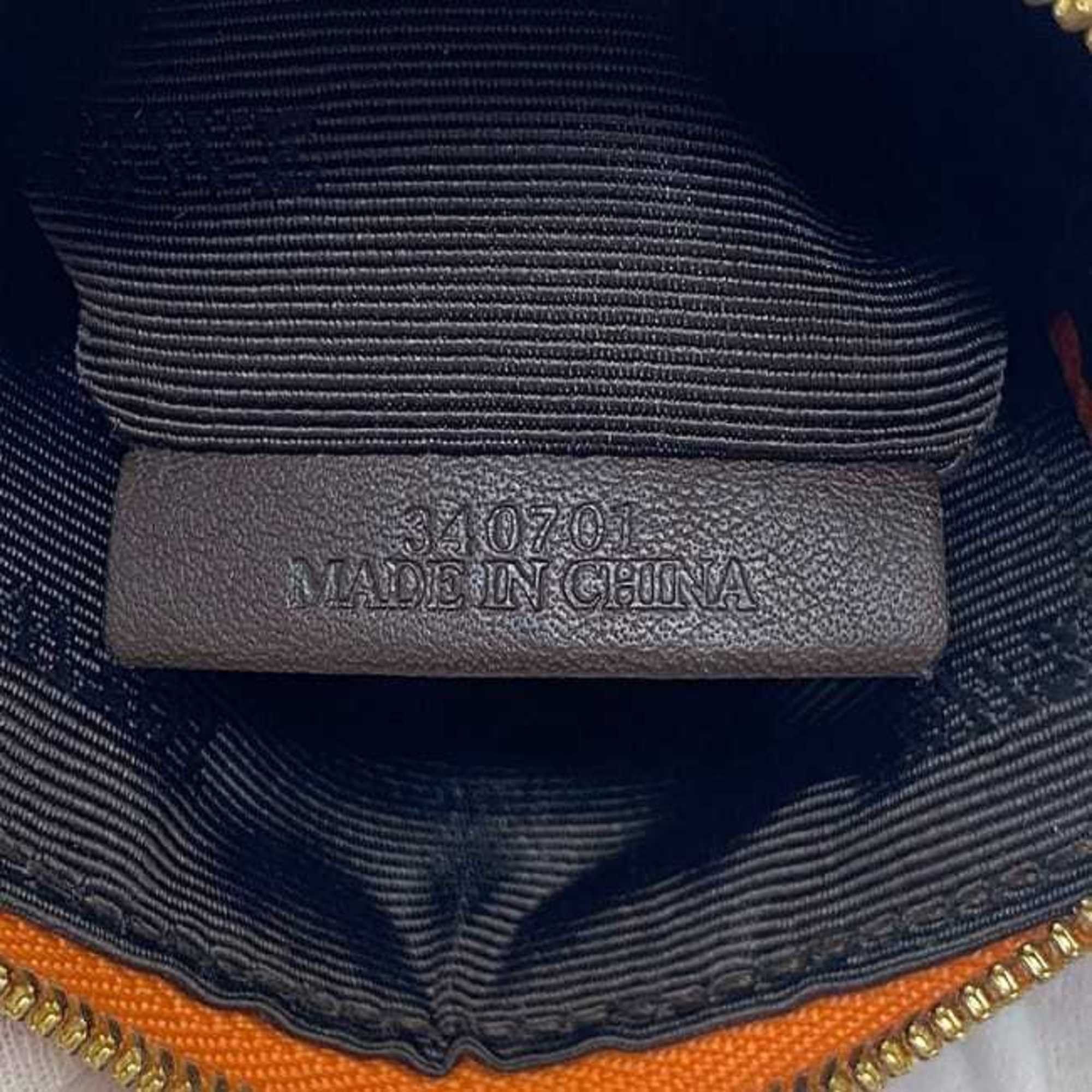 Loewe Loewe Coin Case ec-24127 Orange Anagram Canvas Leather Pouch for Men and Women Size ONE SIZE - 9 Thumbnail