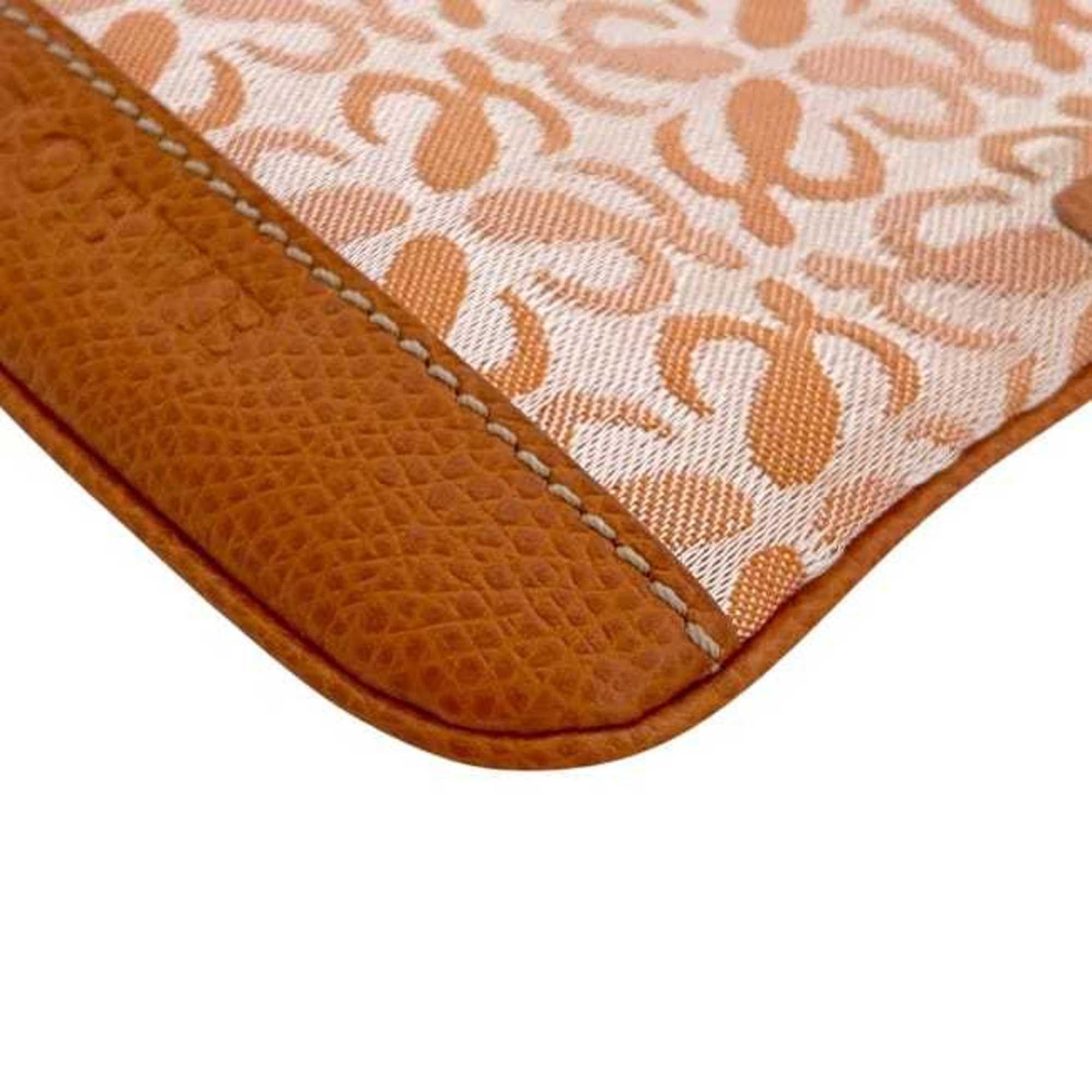 Loewe Loewe Coin Case ec-24127 Orange Anagram Canvas Leather Pouch for Men and Women Size ONE SIZE - 6 Thumbnail