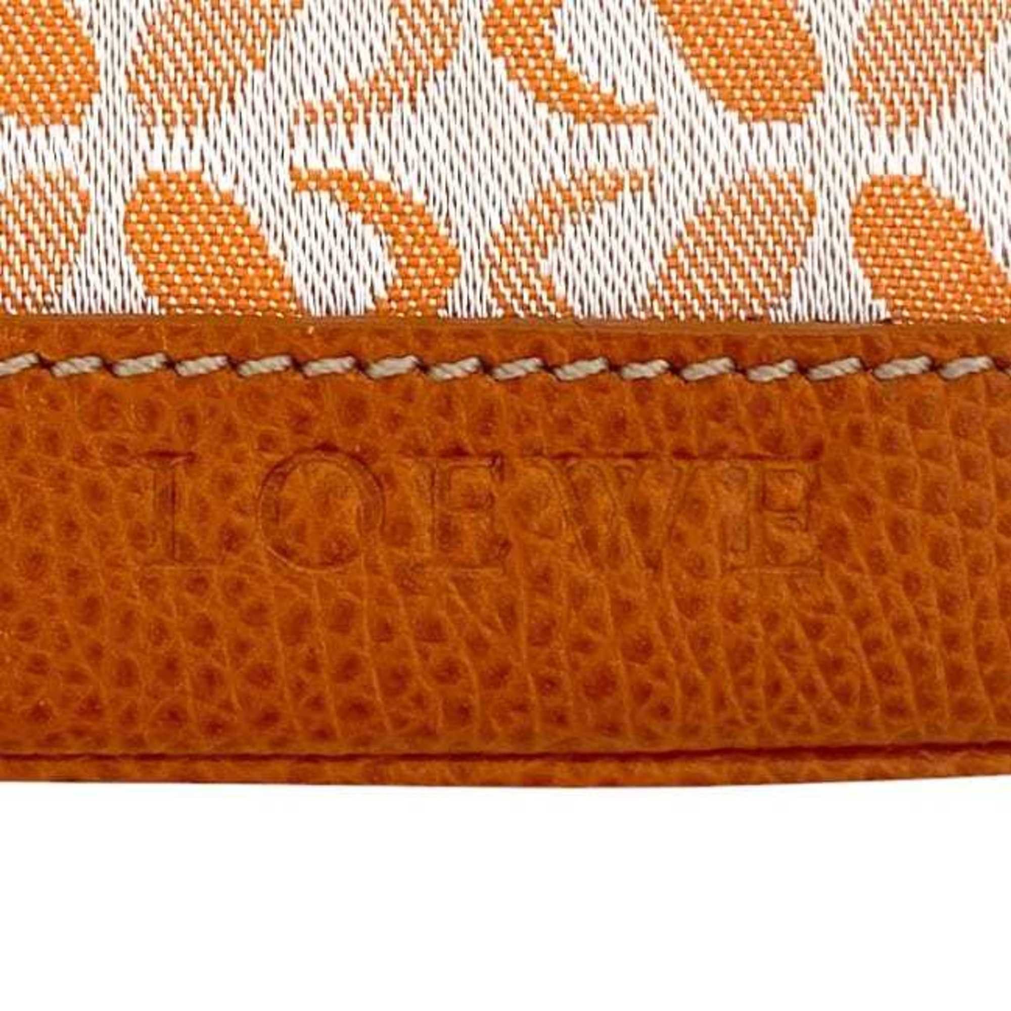 Loewe Loewe Coin Case ec-24127 Orange Anagram Canvas Leather Pouch for Men and Women Size ONE SIZE - 5 Thumbnail