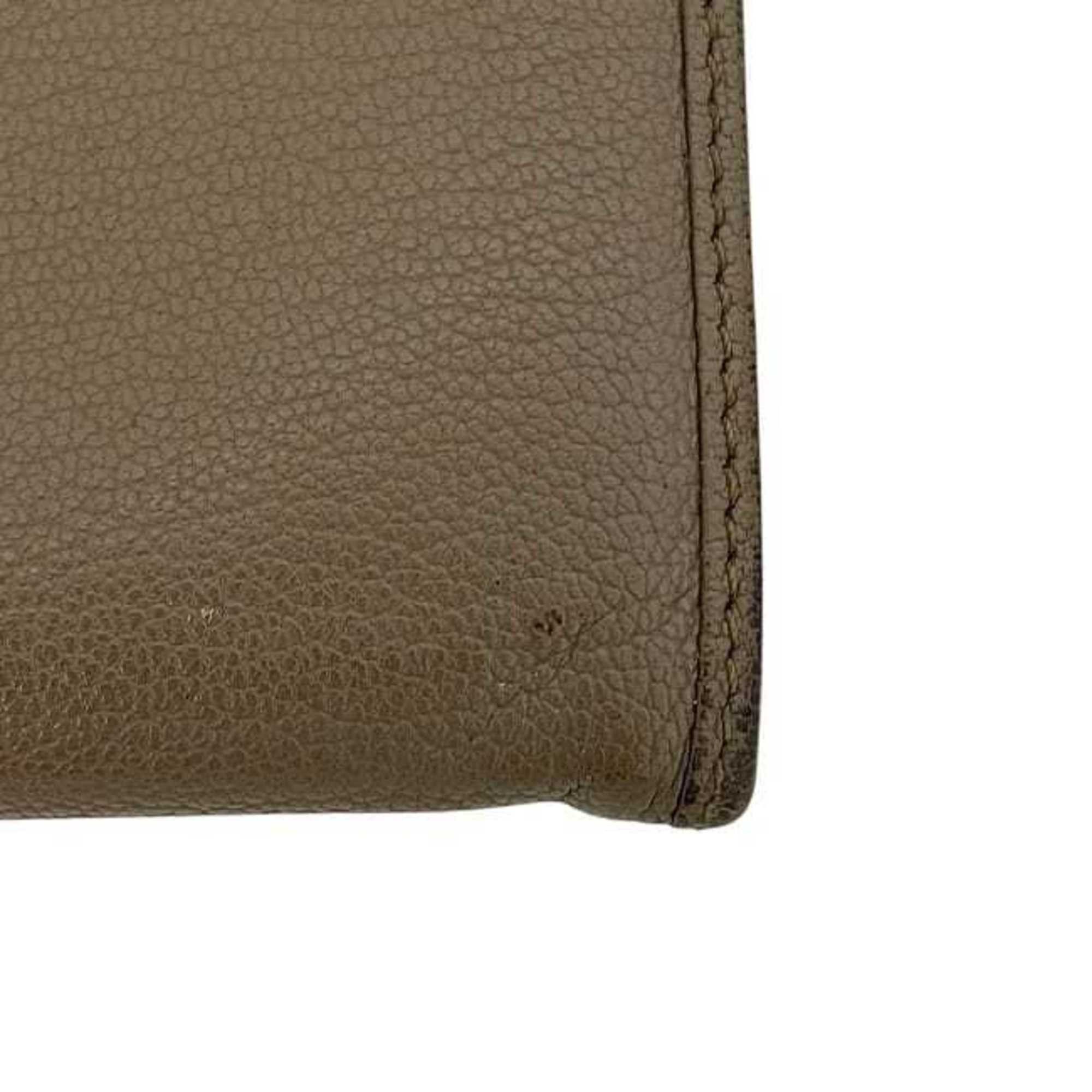 Loewe LOEWE Bifold Long Wallet ec-24228 Beige Amazona Leather 061110 Flap Anagram Women's Men's Size ONE SIZE - 10 Thumbnail