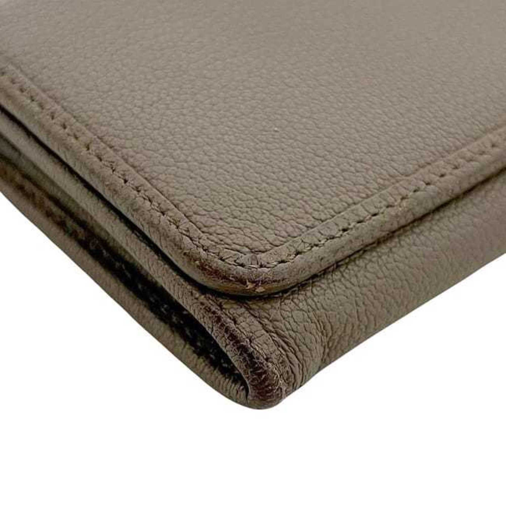 Loewe LOEWE Bifold Long Wallet ec-24228 Beige Amazona Leather 061110 Flap Anagram Women's Men's Size ONE SIZE - 11 Thumbnail