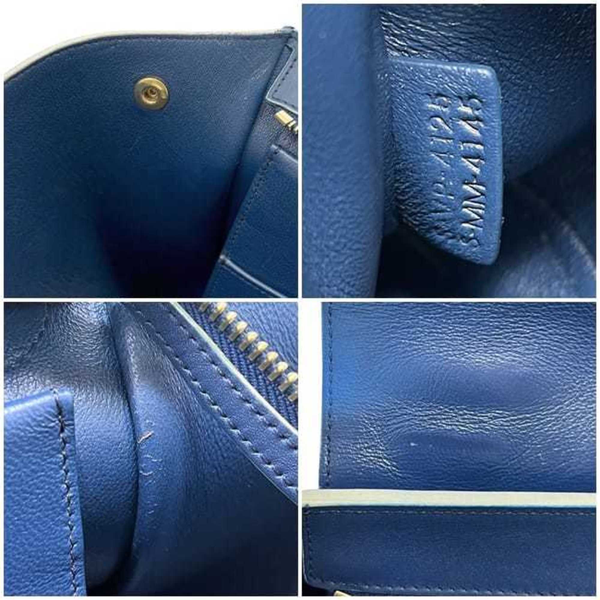 Celine Celine 2-way bag Trapeze f-24240 Blue Navy Leather S-VP-4125/S-MM-4145 CELINE handbag flap shoulder blue navy ladies Size ONE SIZE - 6 Thumbnail
