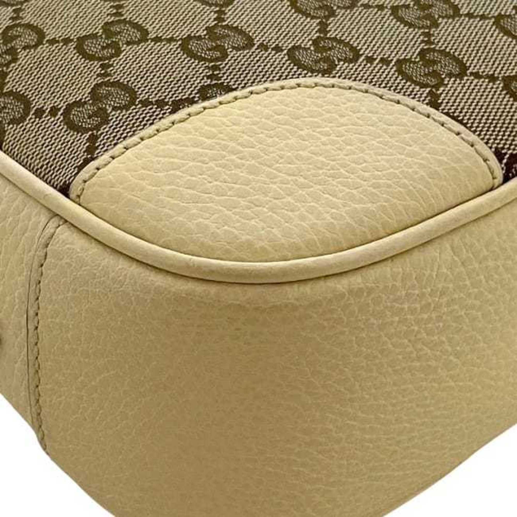 Gucci Gucci Shoulder Bag f-24235 Beige Cream White 449413 Canvas Leather 520981 GUCCI Crossbody GG for Men and Women Size ONE SIZE - 6 Thumbnail