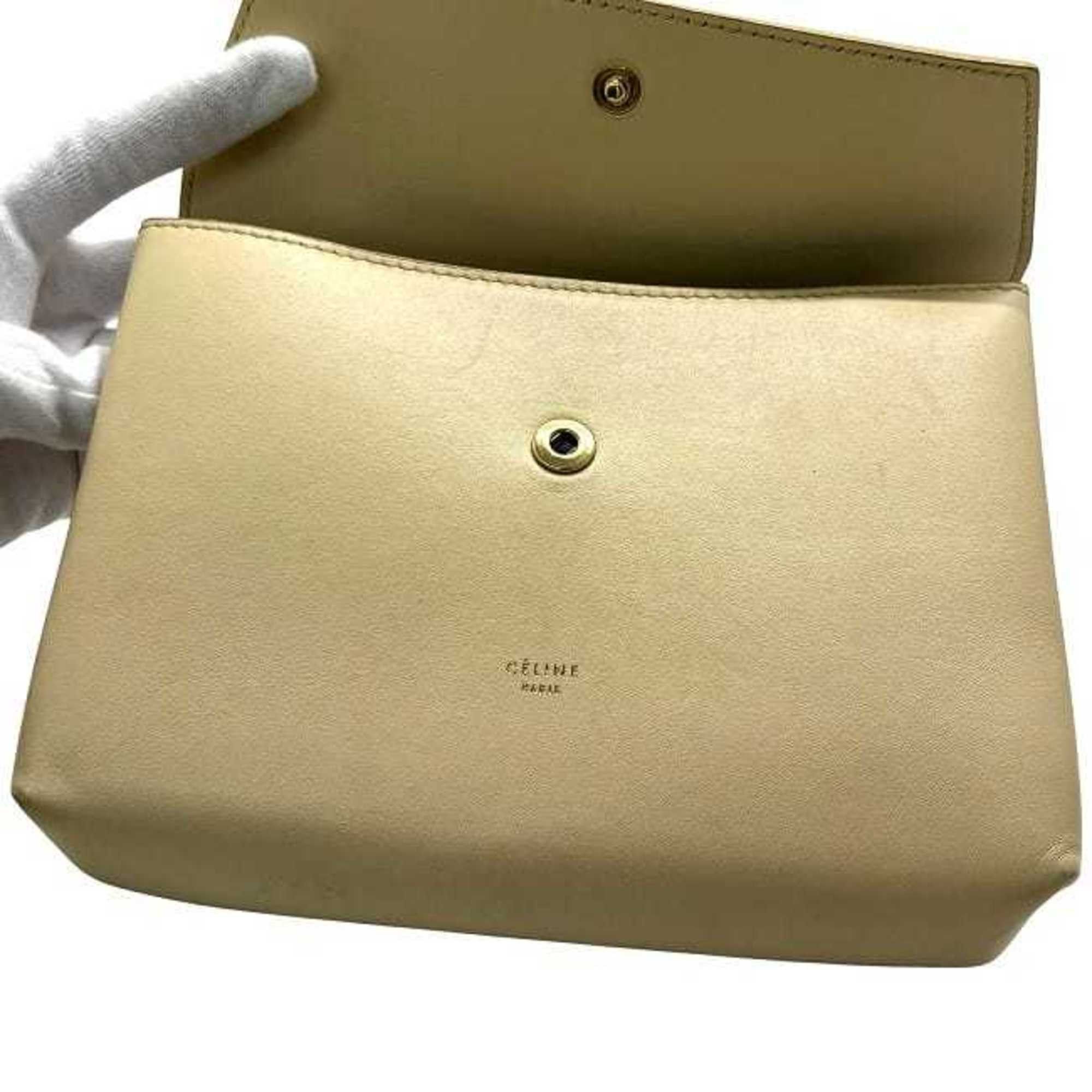 Celine Celine pouch ec-24269 beige leather CELINE for men and women Size ONE SIZE - 10 Thumbnail