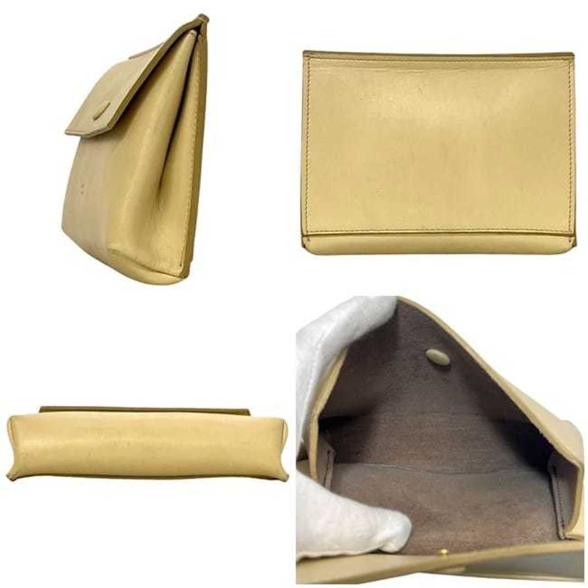 Celine Celine pouch ec-24269 beige leather CELINE for men and women Size ONE SIZE - 3 Thumbnail