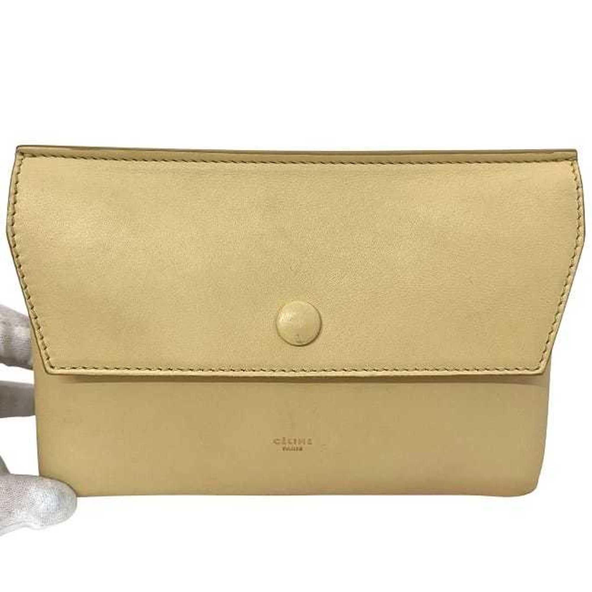 Celine Celine pouch ec-24269 beige leather CELINE for men and women Size ONE SIZE - 9 Thumbnail
