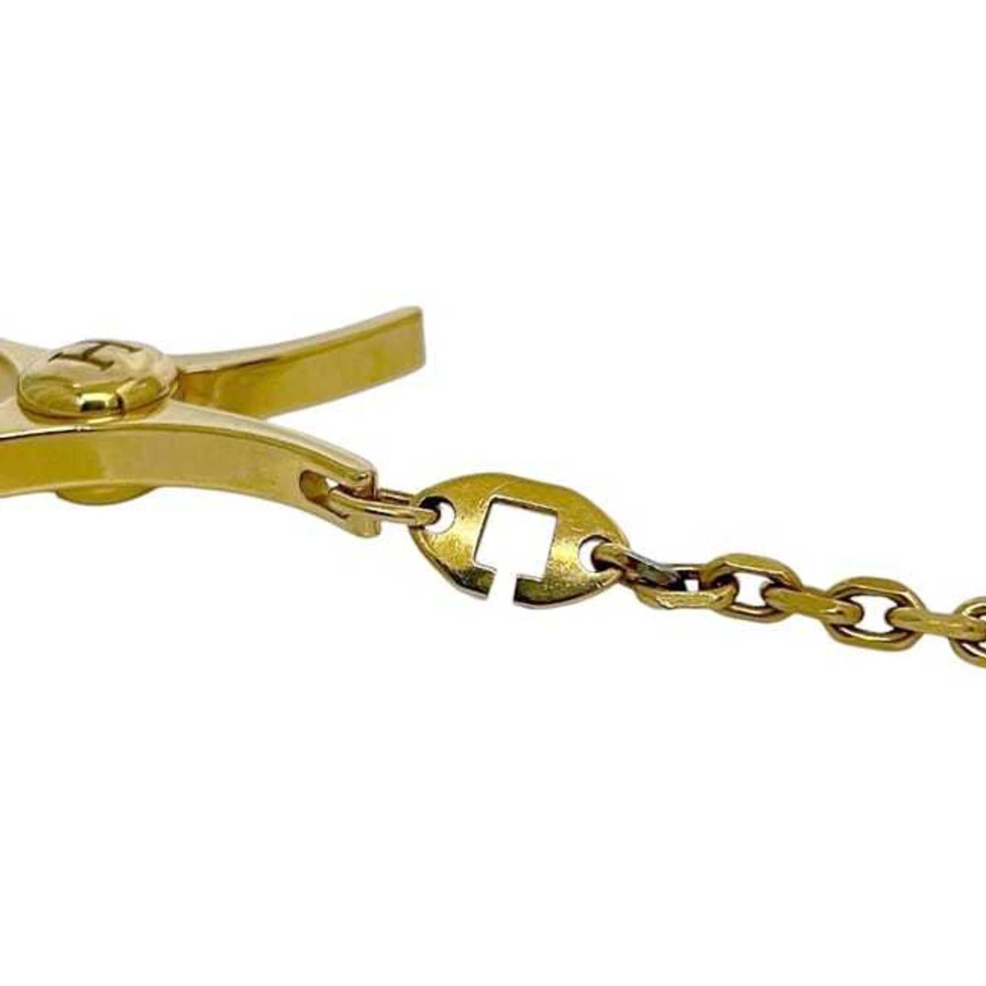 Hermes Hermès Glove Holder ec-24265 Gold GP HERMES Men's Women's Chain Size ONE SIZE - 11 Thumbnail