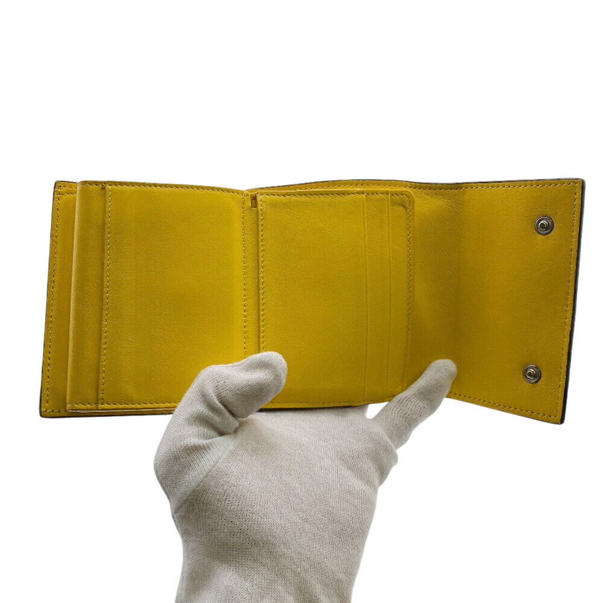 Celine CELINE U-IE-0168 Folded Multi-function Trifold Wallet Black Unisex Size ONE SIZE - 7 Thumbnail
