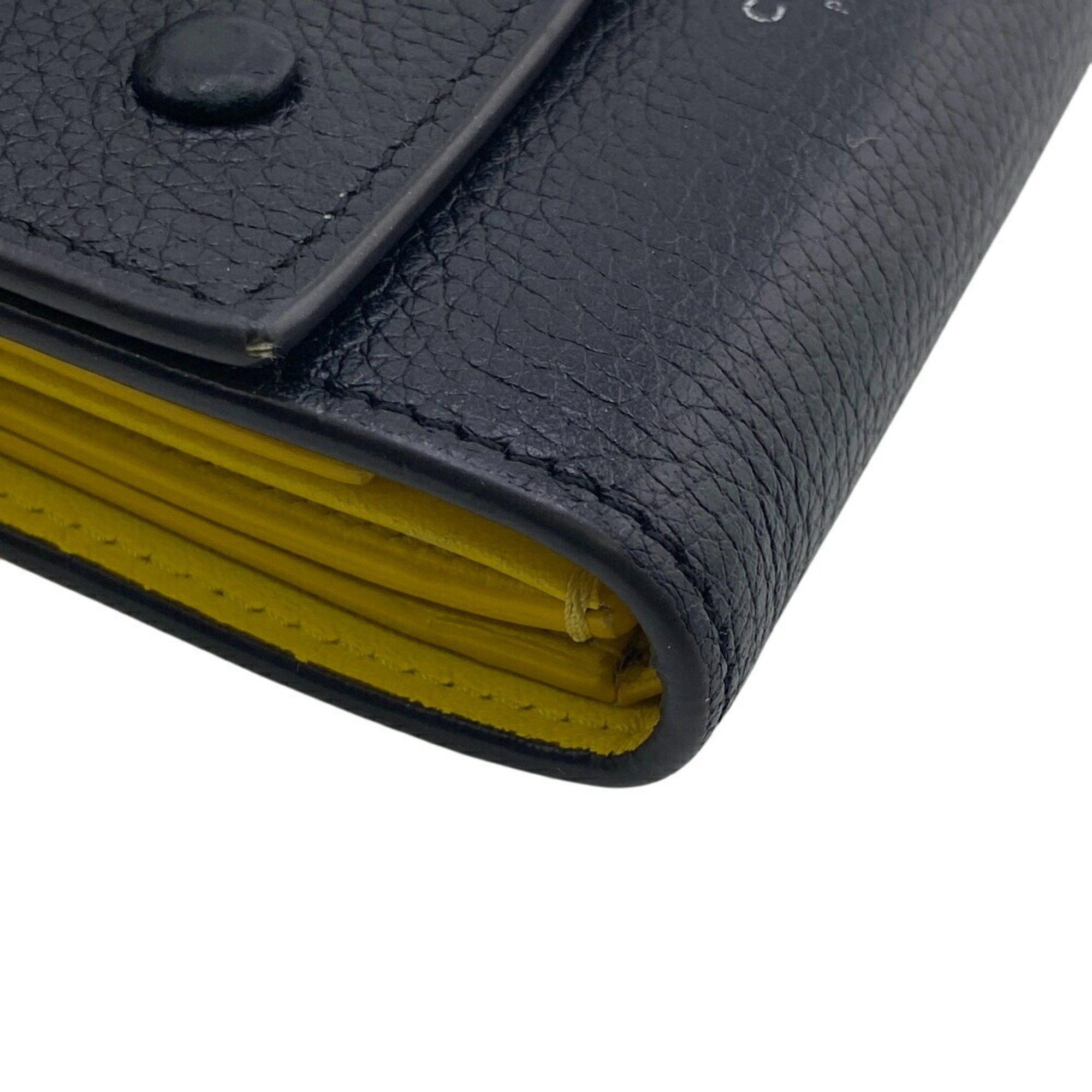 Celine CELINE U-IE-0168 Folded Multi-function Trifold Wallet Black Unisex Size ONE SIZE - 5 Thumbnail