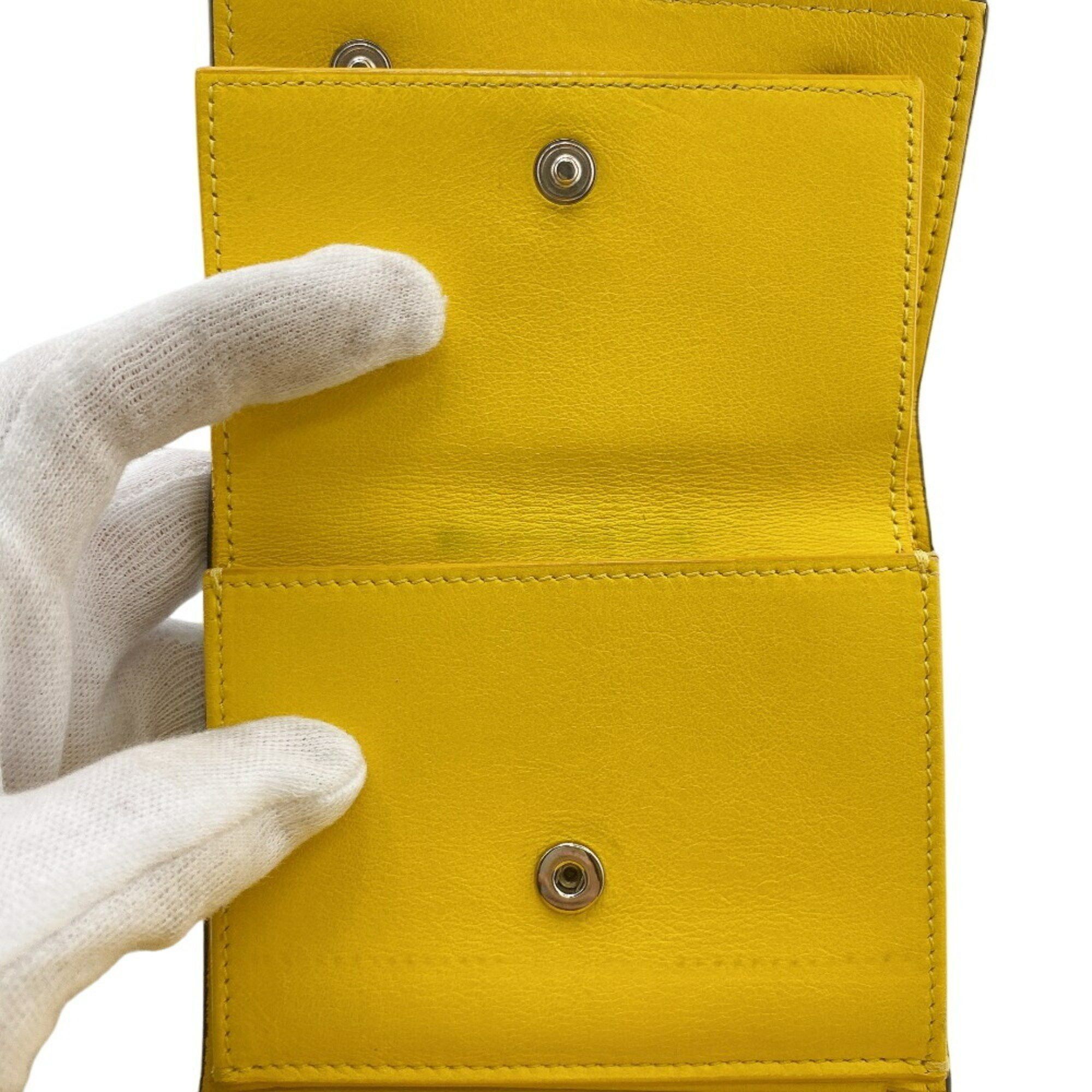 Celine CELINE U-IE-0168 Folded Multi-function Trifold Wallet Black Unisex Size ONE SIZE - 11 Thumbnail