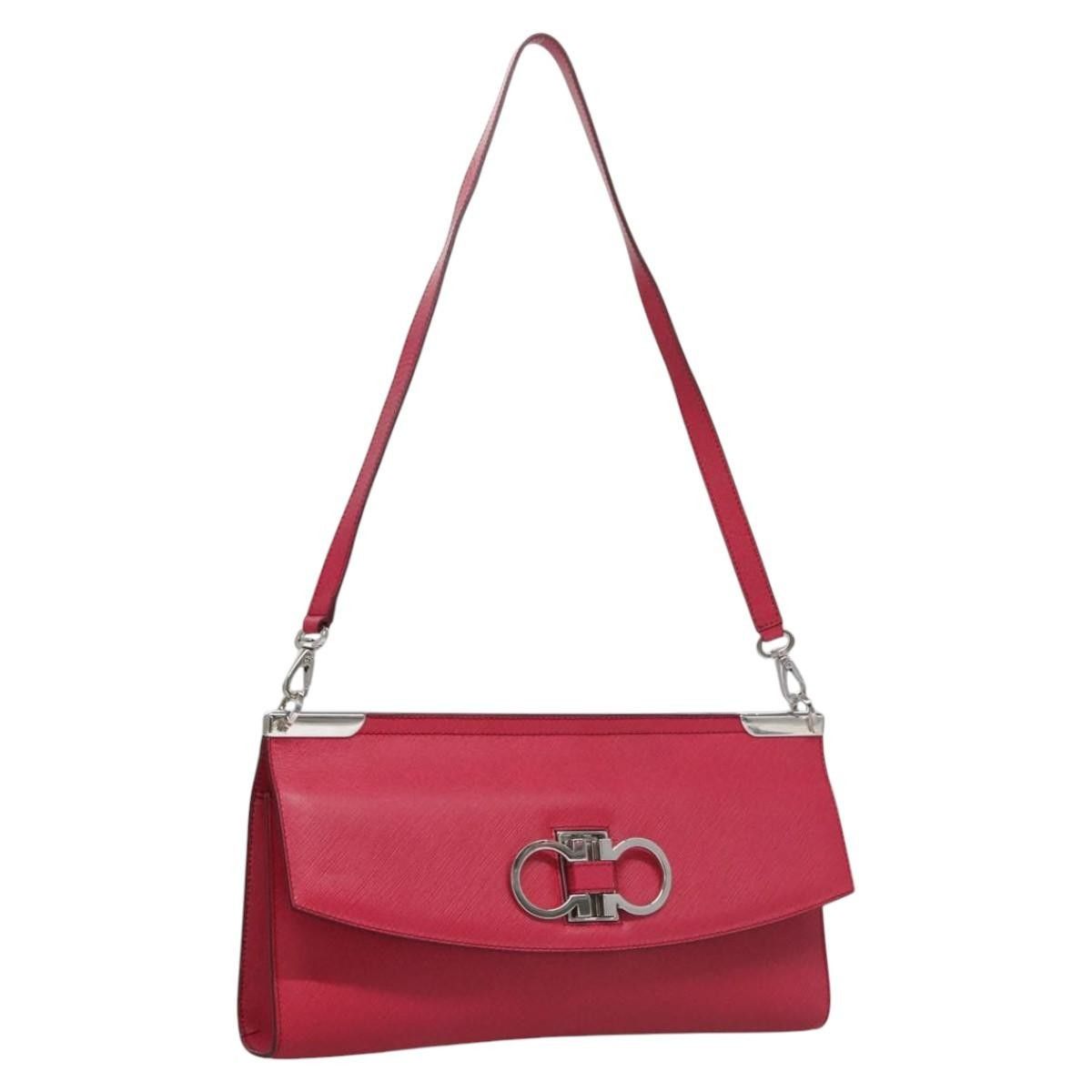 Salvatore Ferragamo Salvatore Ferragamo Gancini Shoulder Bag Leather Size ONE SIZE - 15 Thumbnail