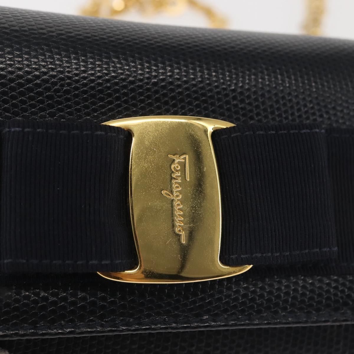 Salvatore Ferragamo Salvatore Ferragamo Chain Flap Shoulder Bag Leather Size ONE SIZE - 12 Thumbnail