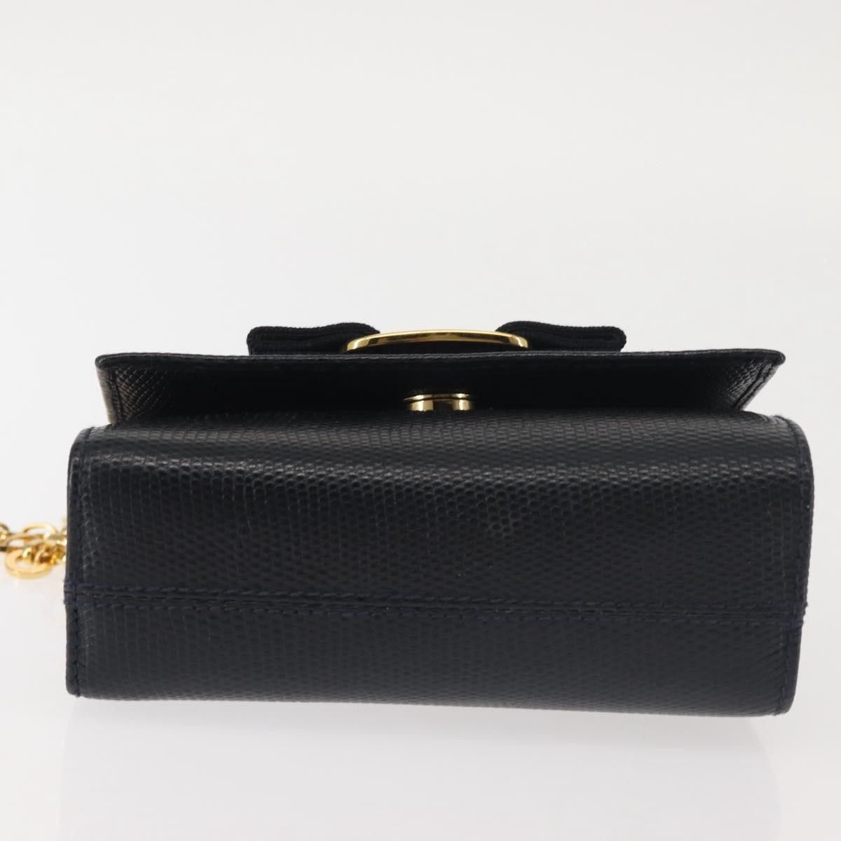 Salvatore Ferragamo Salvatore Ferragamo Chain Flap Shoulder Bag Leather Size ONE SIZE - 14 Thumbnail