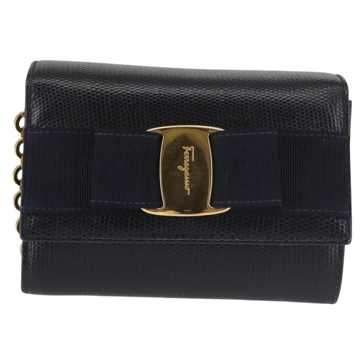 Salvatore Ferragamo Salvatore Ferragamo Chain Flap Shoulder Bag Leather Size ONE SIZE - 17 Thumbnail
