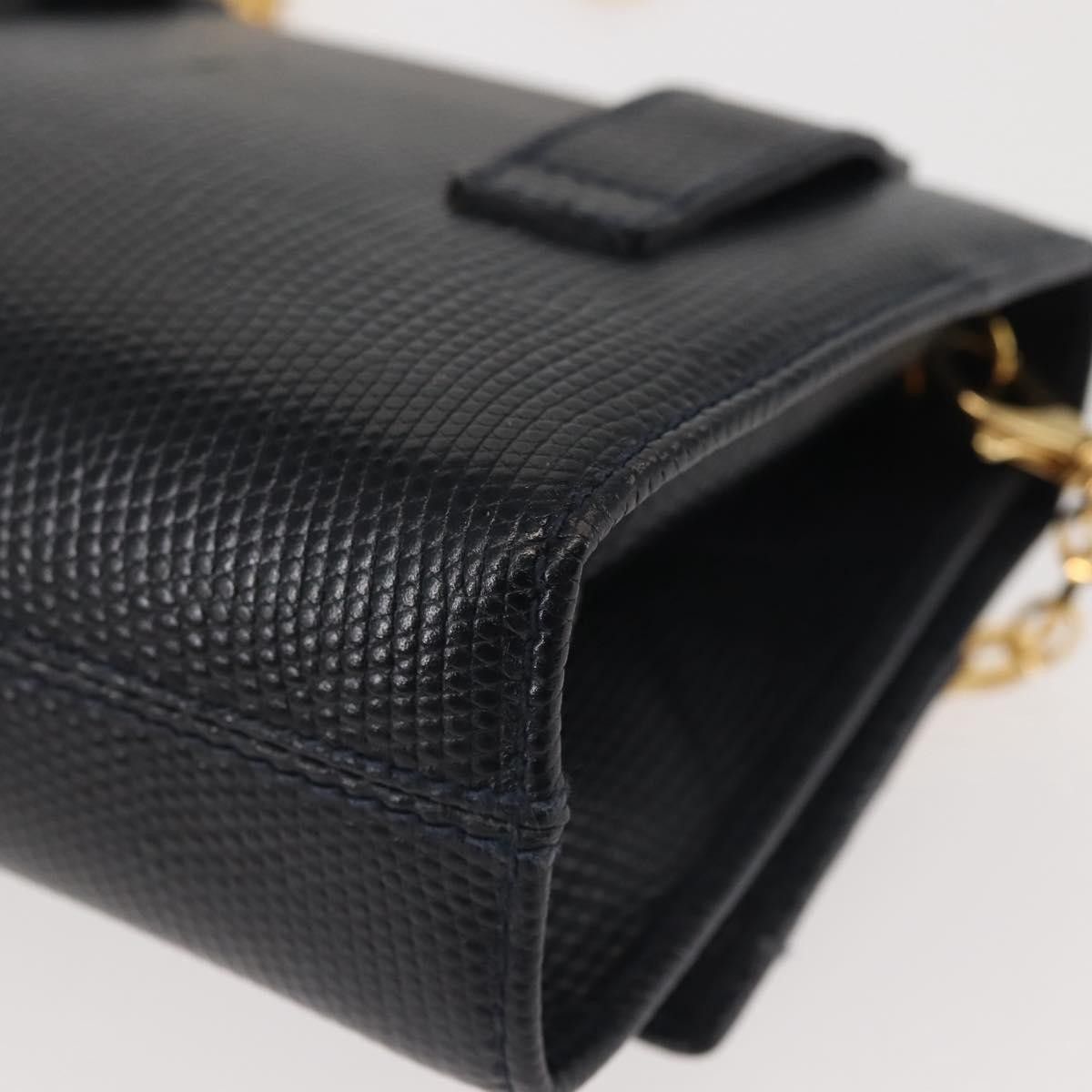 Salvatore Ferragamo Salvatore Ferragamo Chain Flap Shoulder Bag Leather Size ONE SIZE - 11 Thumbnail