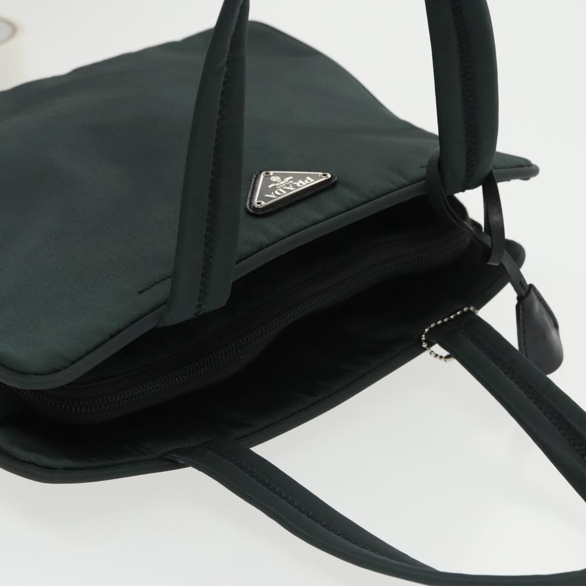 Prada Prada Vintage Zip Handbag Tessuto Size ONE SIZE - 16 Thumbnail