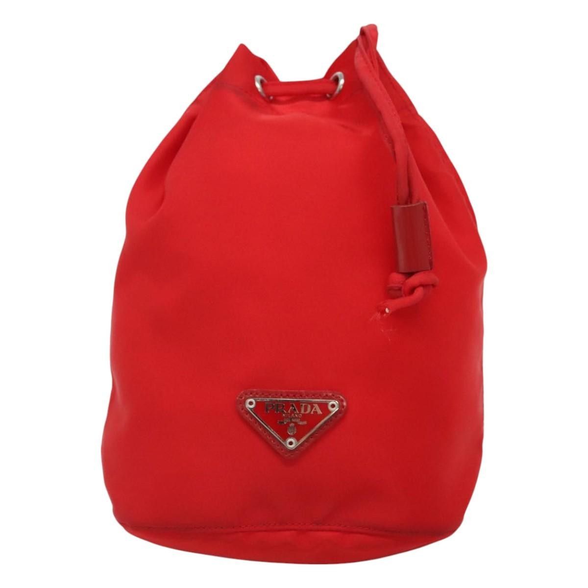 Prada Prada Vela Drawstring Bucket Pouch Tessuto Size ONE SIZE - 16 Thumbnail