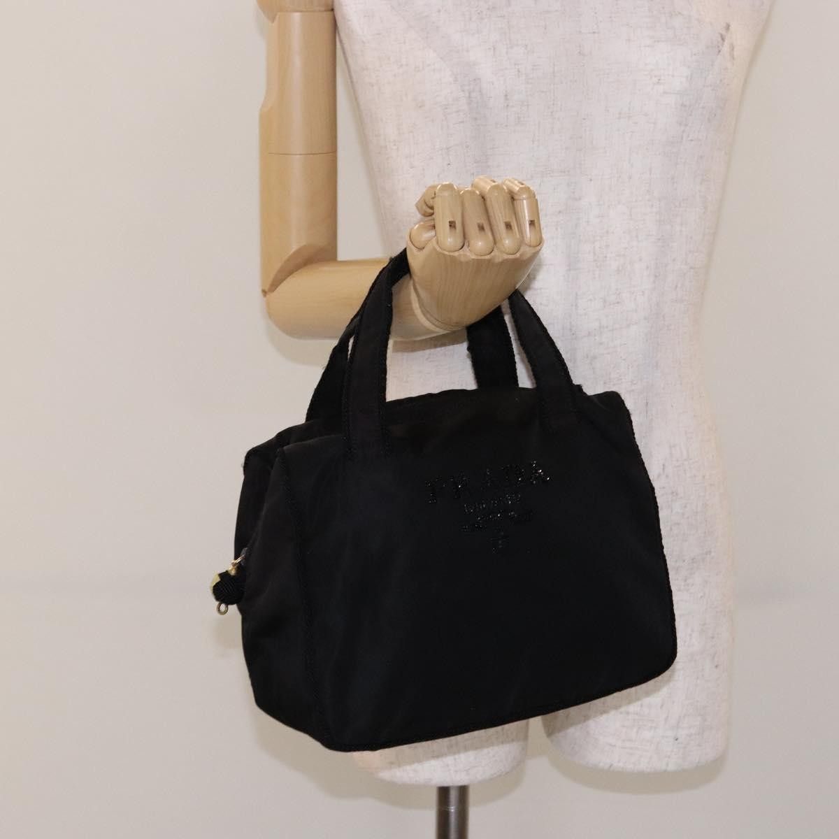 Prada Prada Vintage Zip Handbag Tessuto Size ONE SIZE - 14 Thumbnail