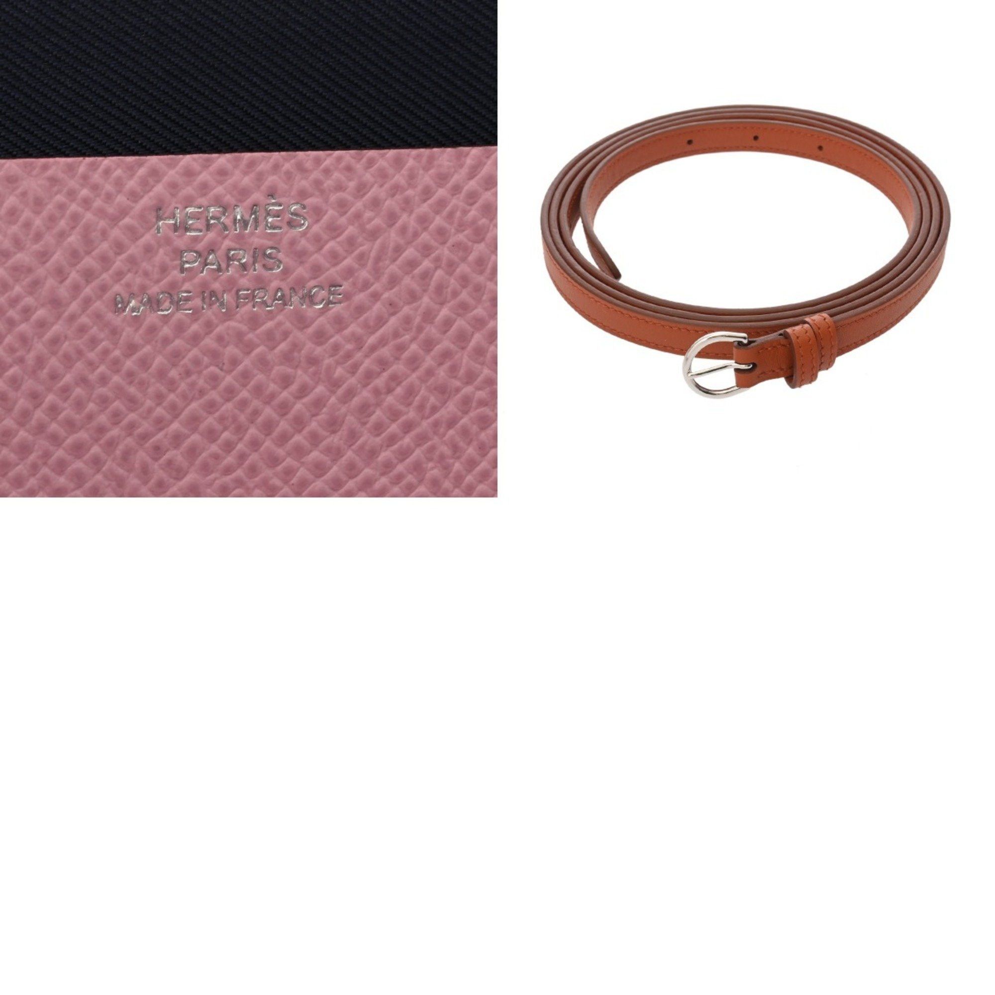 HERMES Nouveau To Go Lime Mauve Sylvestre B Stamp (circa 2023) Women's Swift Epson Long Wallet, Like New