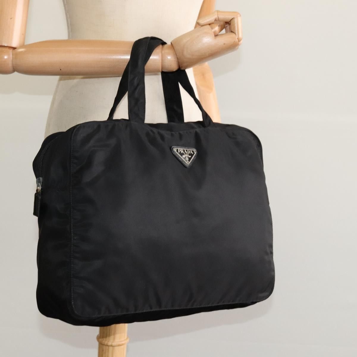 Prada Prada Vintage Zip Handbag Tessuto Size ONE SIZE - 14 Thumbnail