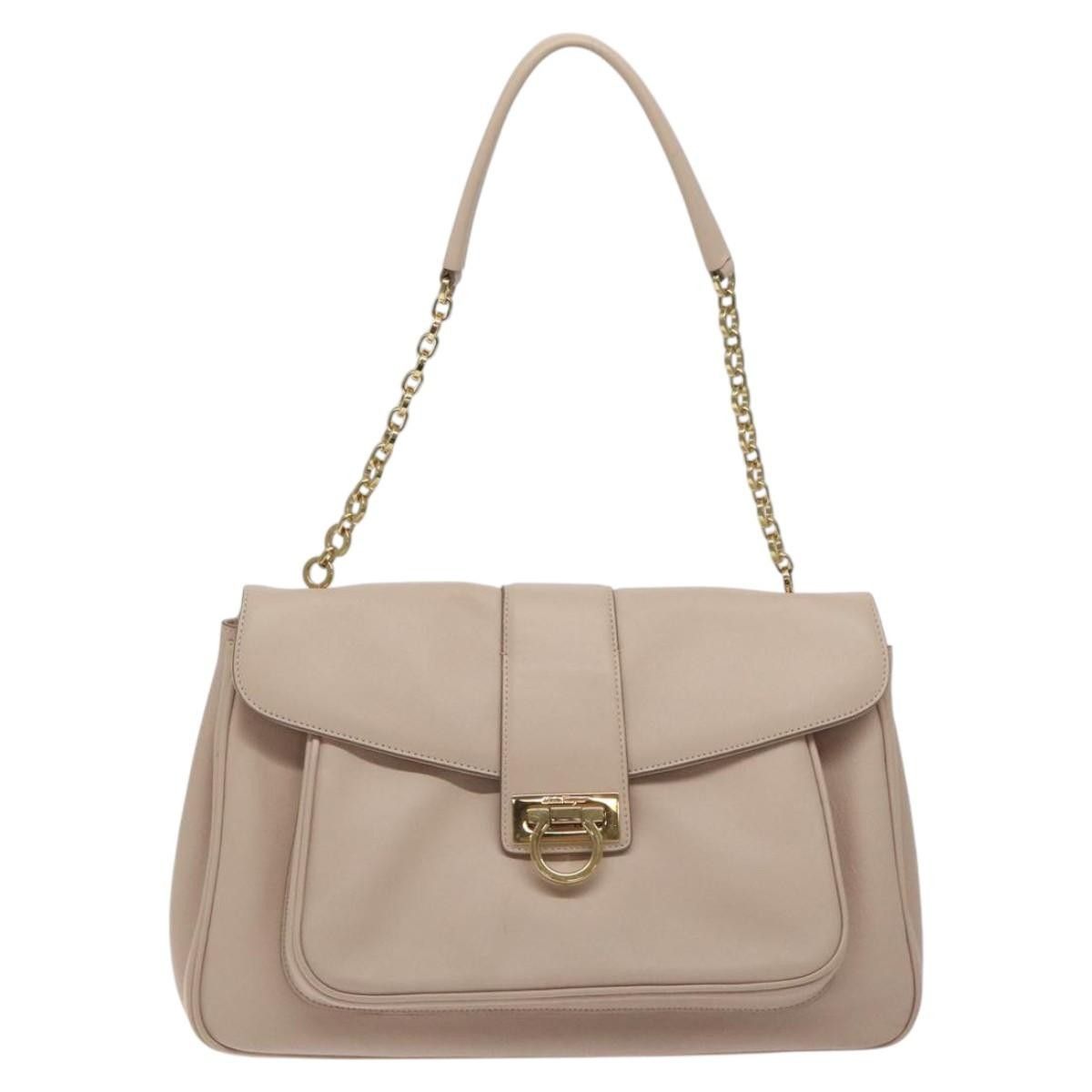 Salvatore Ferragamo Salvatore Ferragamo Gancini Shoulder Bag Leather Size ONE SIZE - 19 Thumbnail