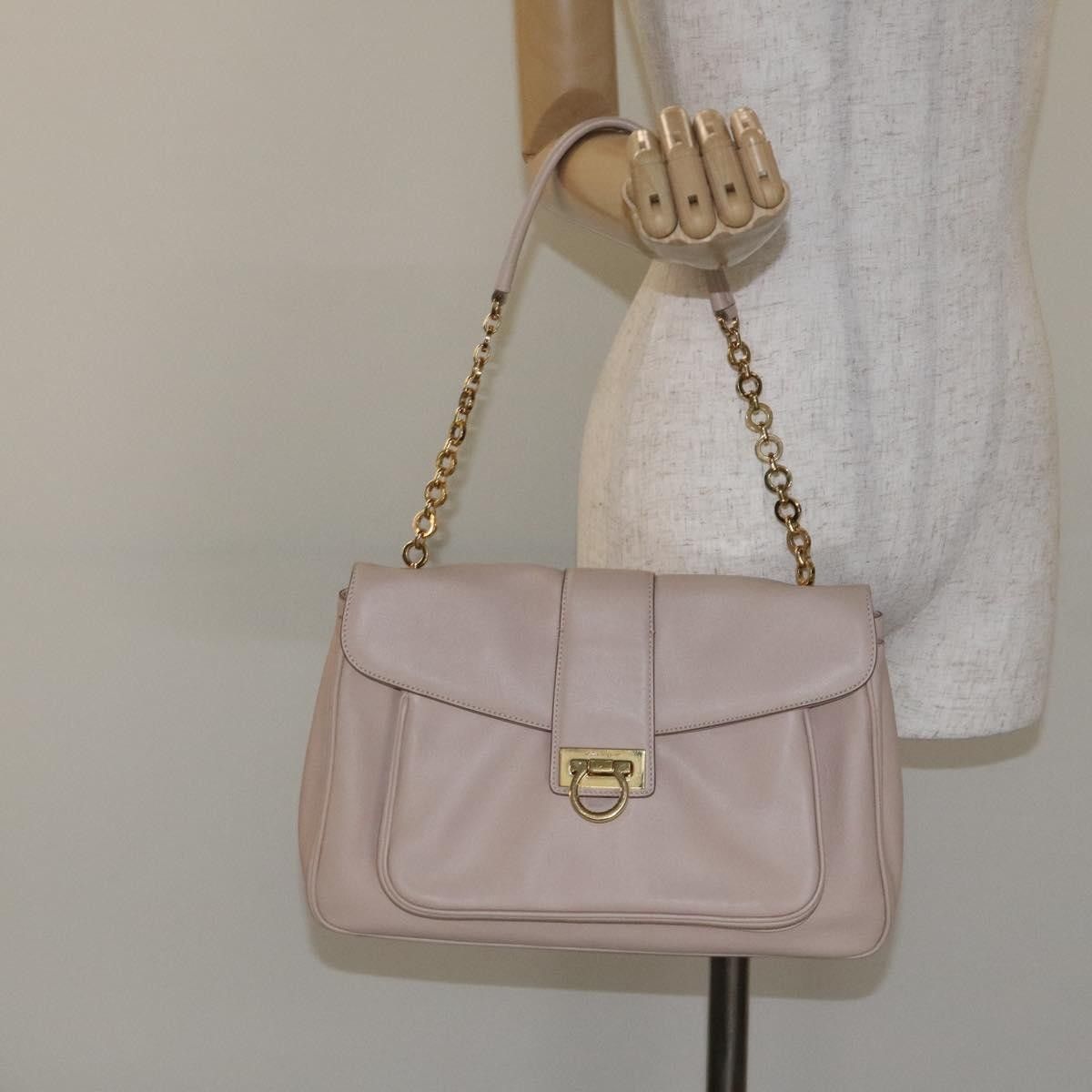 Salvatore Ferragamo Salvatore Ferragamo Gancini Shoulder Bag Leather Size ONE SIZE - 14 Thumbnail