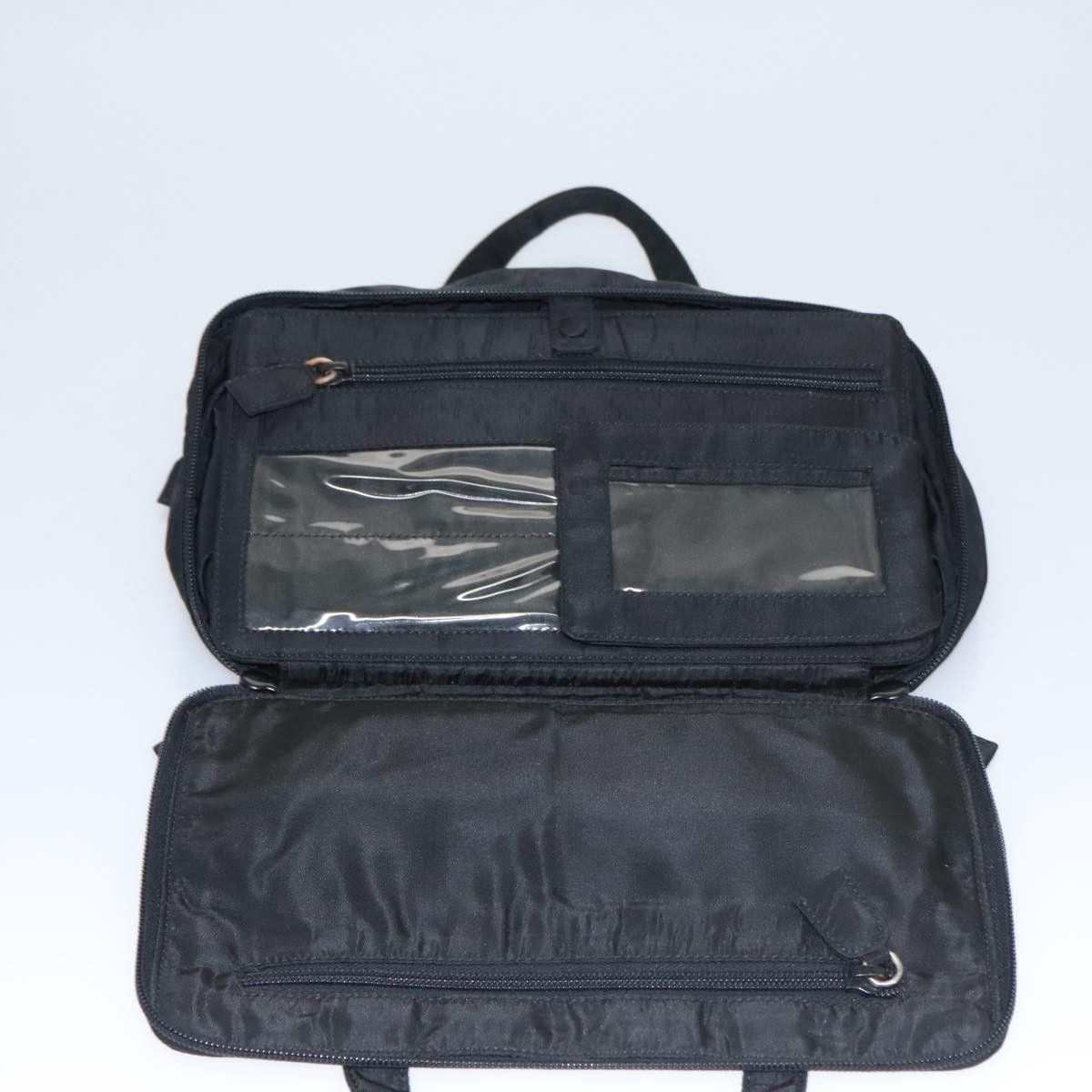Prada Prada Vintage Zip Handbag Tessuto Size ONE SIZE - 17 Thumbnail