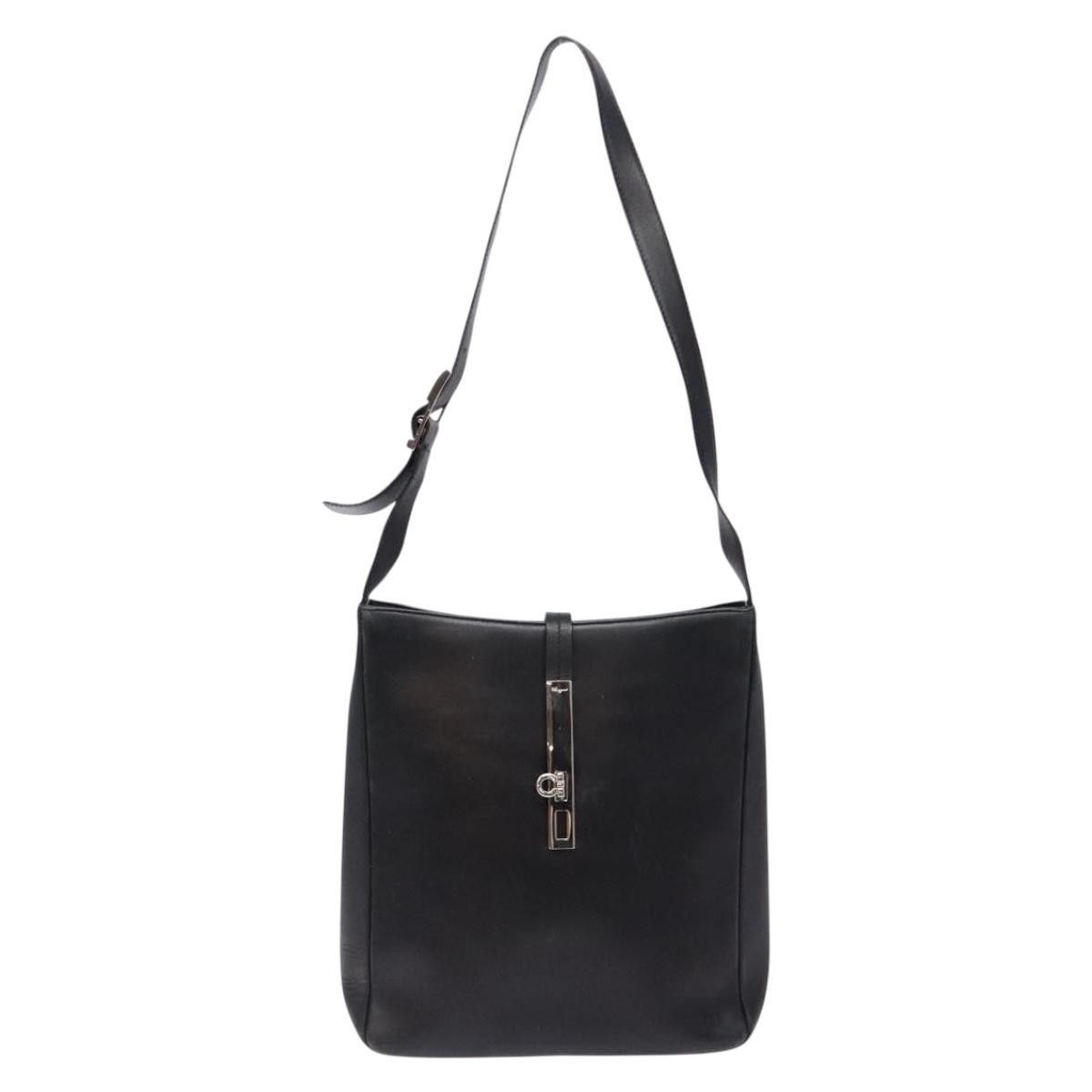Salvatore Ferragamo Salvatore Ferragamo Gancini Shoulder Bag Leather Size ONE SIZE - 18 Thumbnail